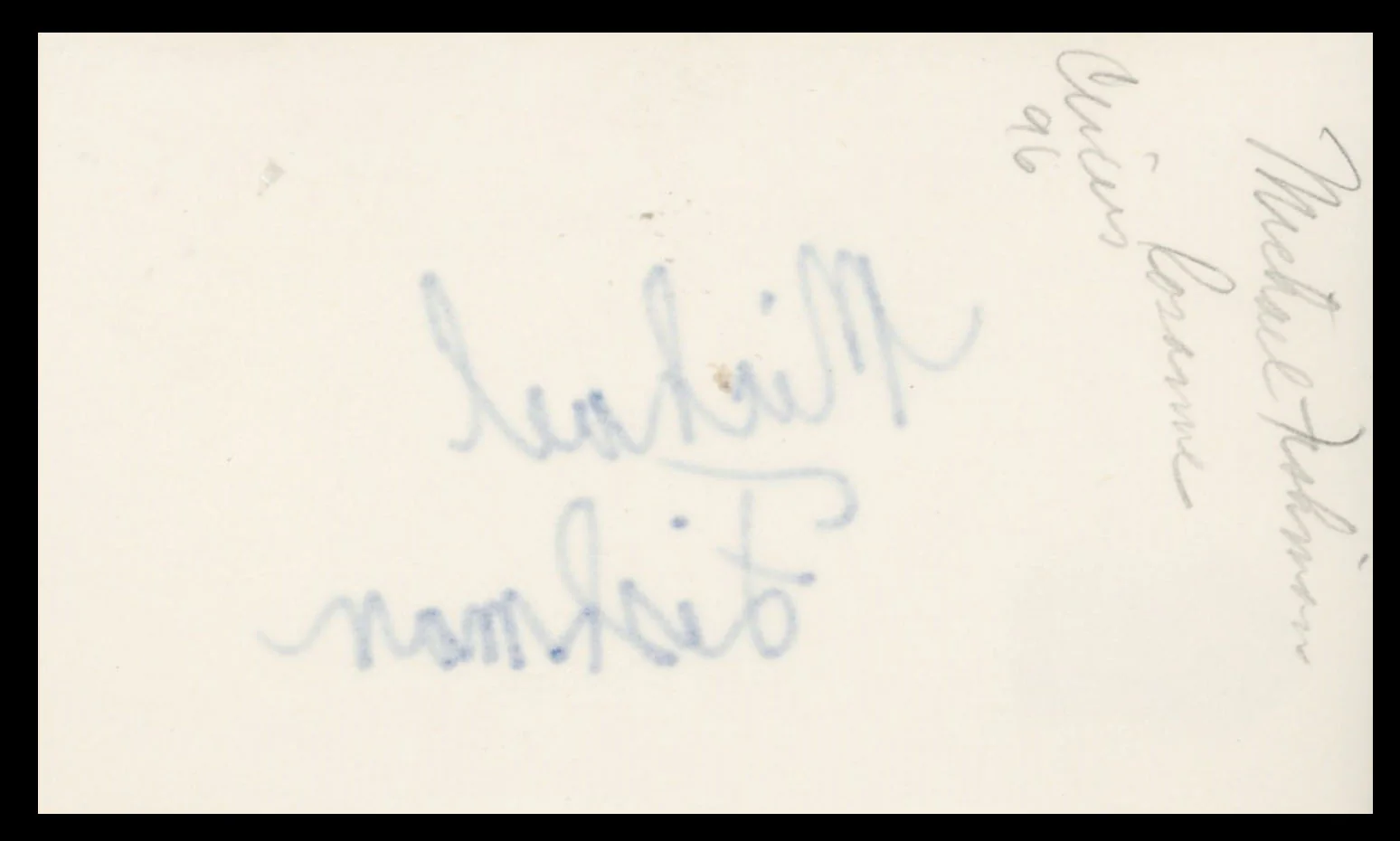 Michael Fishman Roseanne Authentic Signed 3x5 Index Card BAS #BS29317 - Image 3