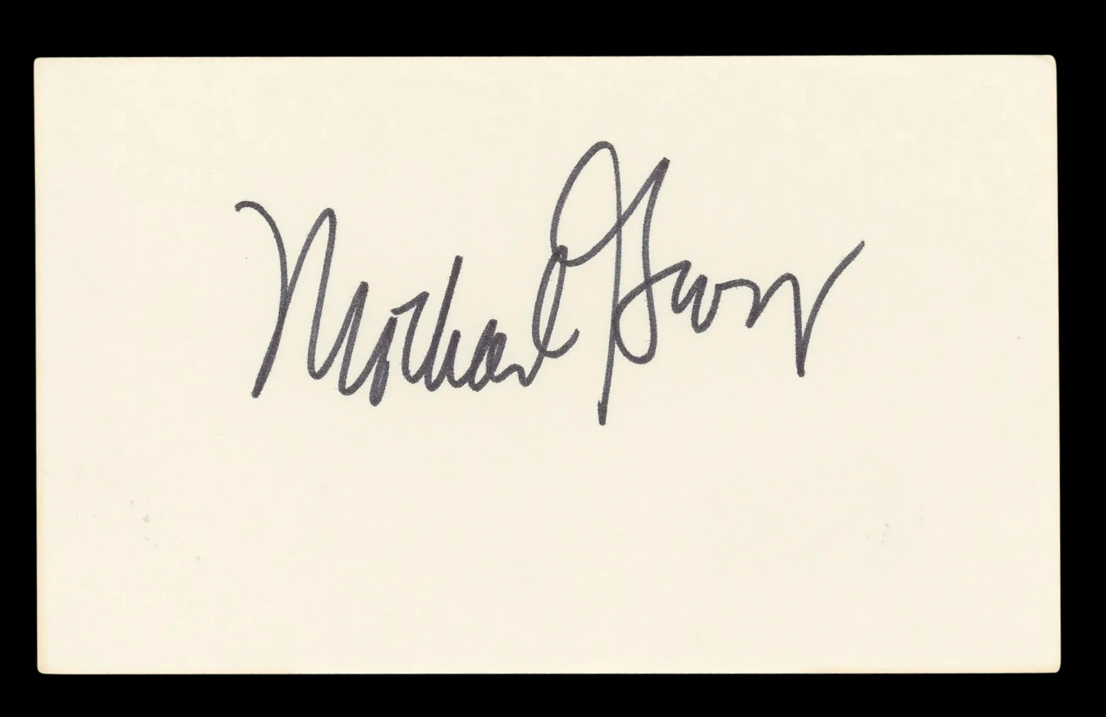 Michael Gross Family Ties Authentic Signed 3x5 Index Card BAS #BL96848 - Image 2