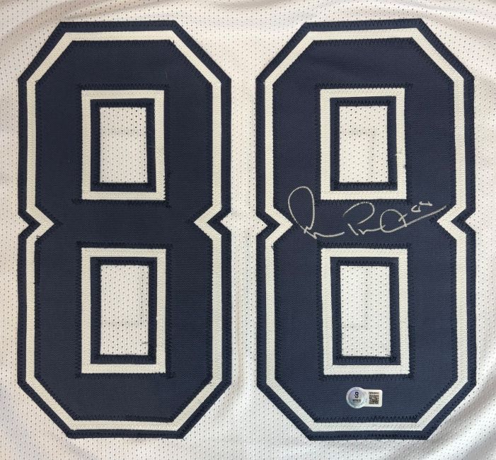 Michael Irvin Dallas Signed Alternate White Football Jersey BAS - Image 2