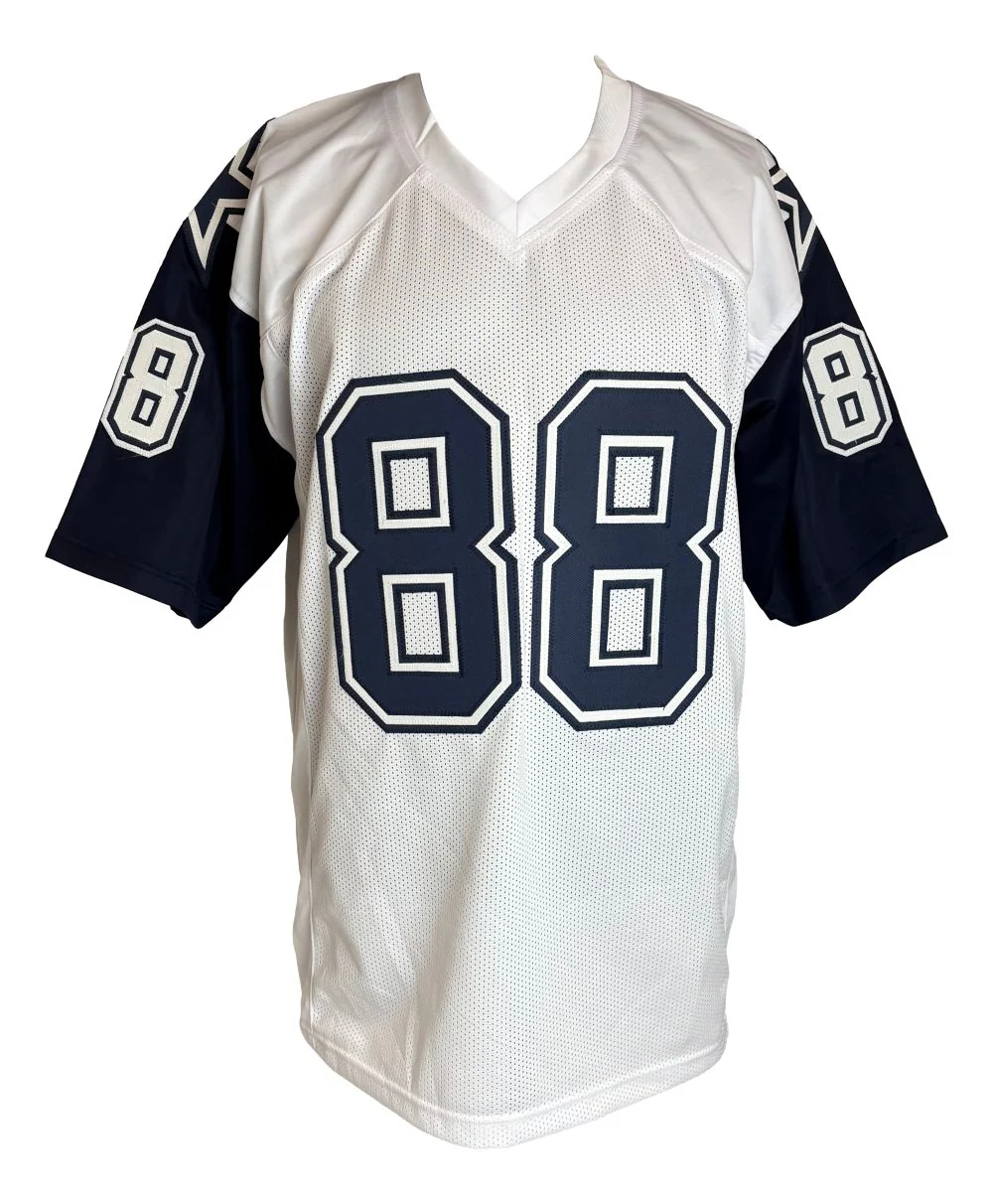Michael Irvin Dallas Signed Alternate White Football Jersey BAS - Image 3