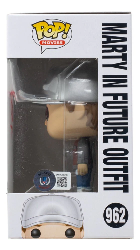Michael J. Fox Signed Back To The Future Funko Pop #962 BAS - Image 2
