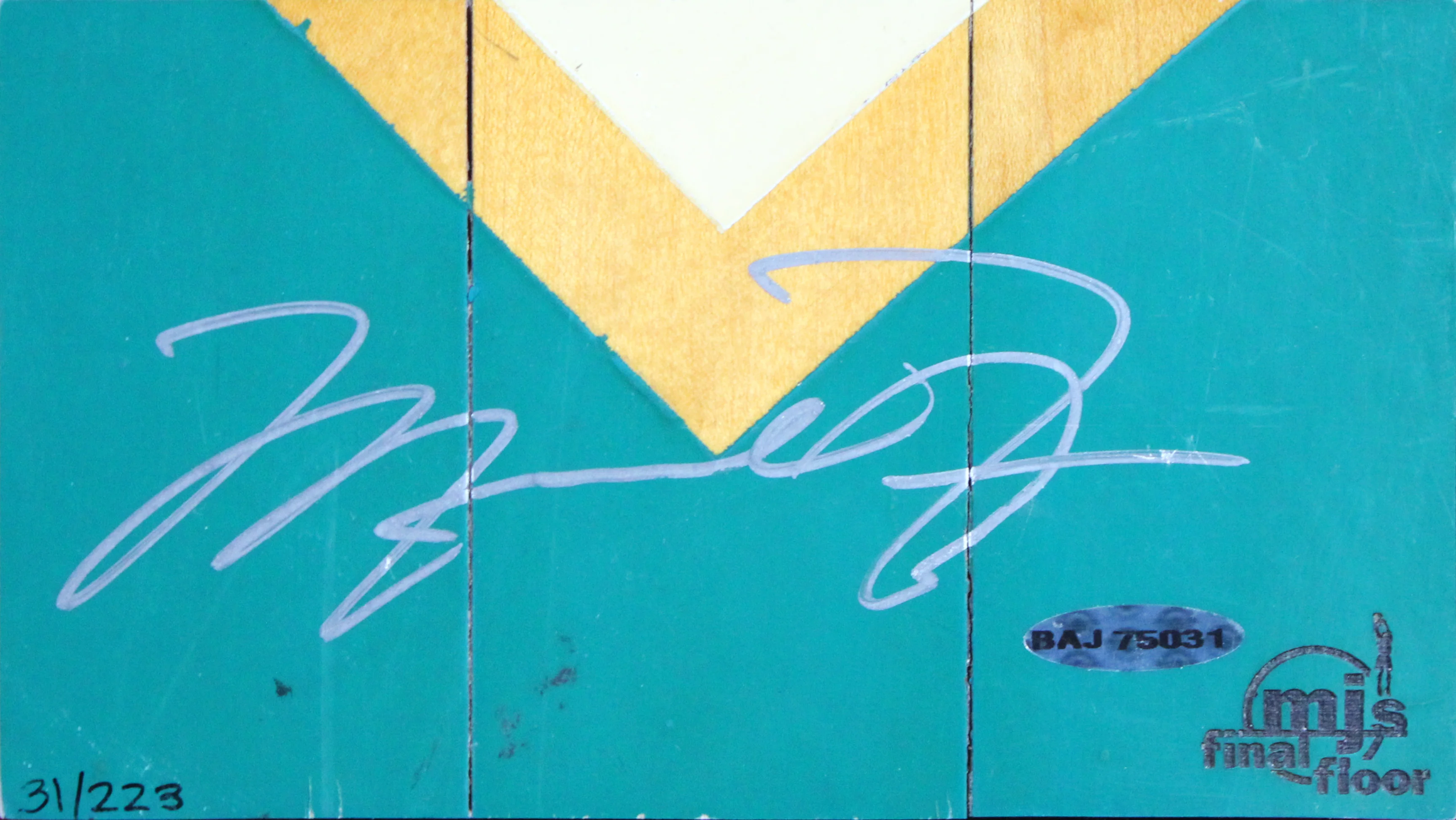Michael Jordan Signed & Framed 1998 Finals Gm 6 Game Used Floorboard LE /233 UDA - Image 3
