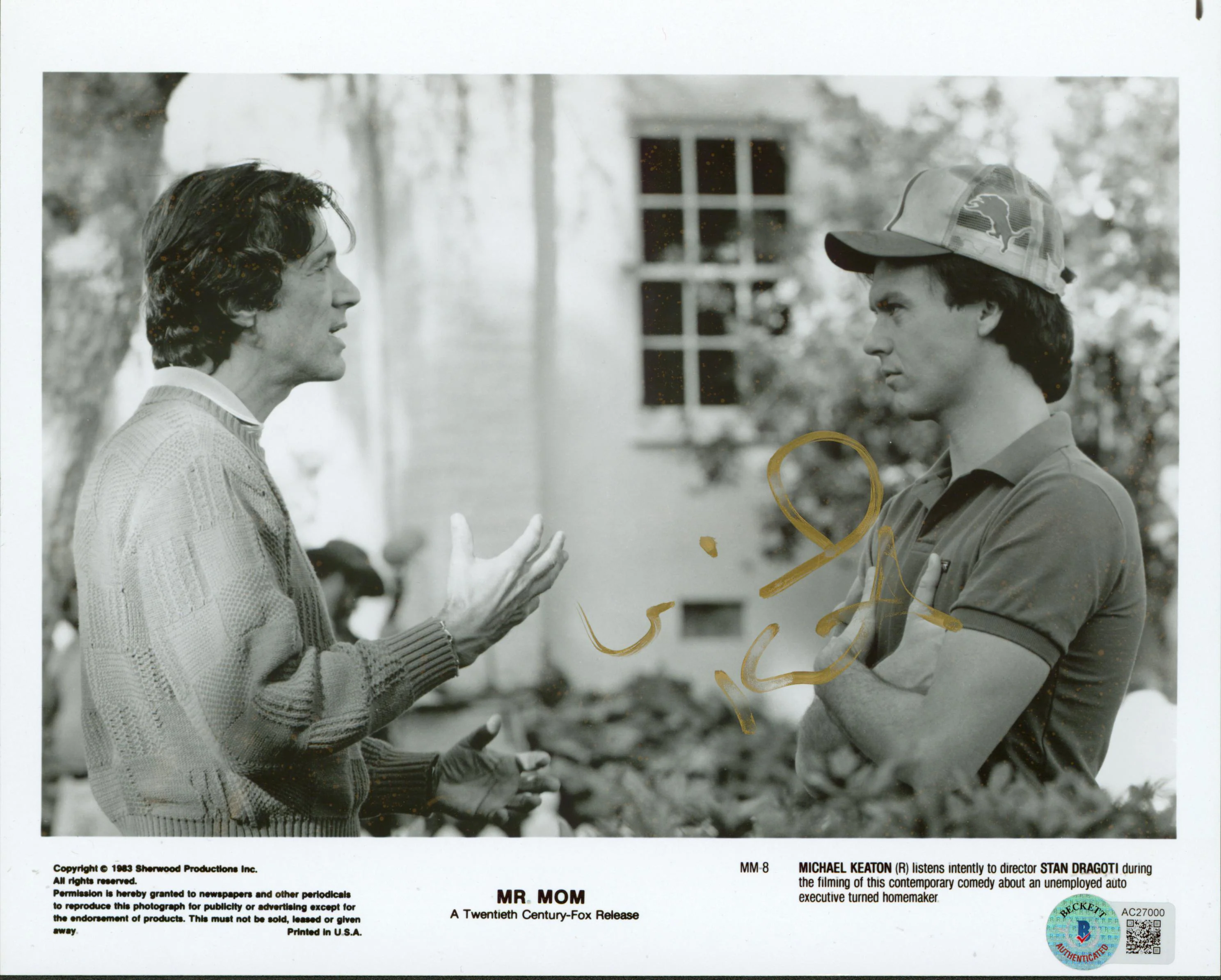 Michael Keaton Mr. Mom Authentic Signed 8x10 Photo Autographed BAS LOA #AC27000 - Image 2
