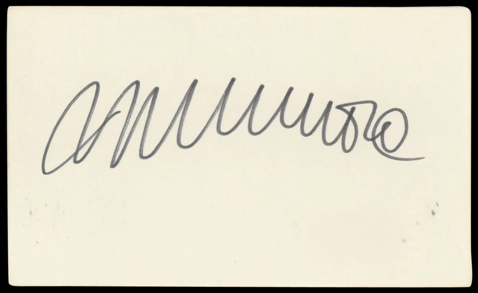 Michael Moore Bowling For Columbine Authentic Signed 3x5 Index Card BAS #BN89395