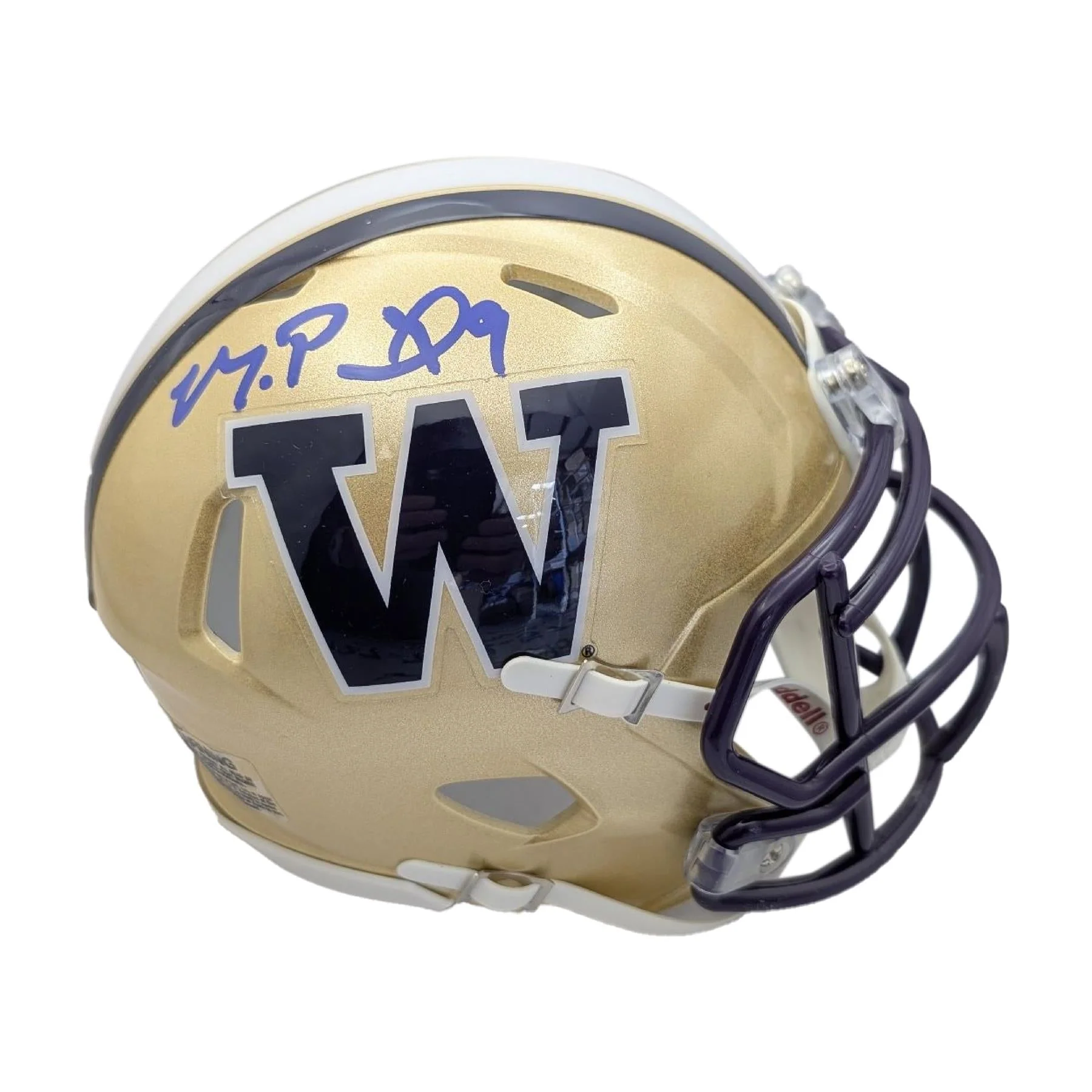 Michael Penix Jr. Autographed Washington Huskies Riddell Speed Mini Helmet