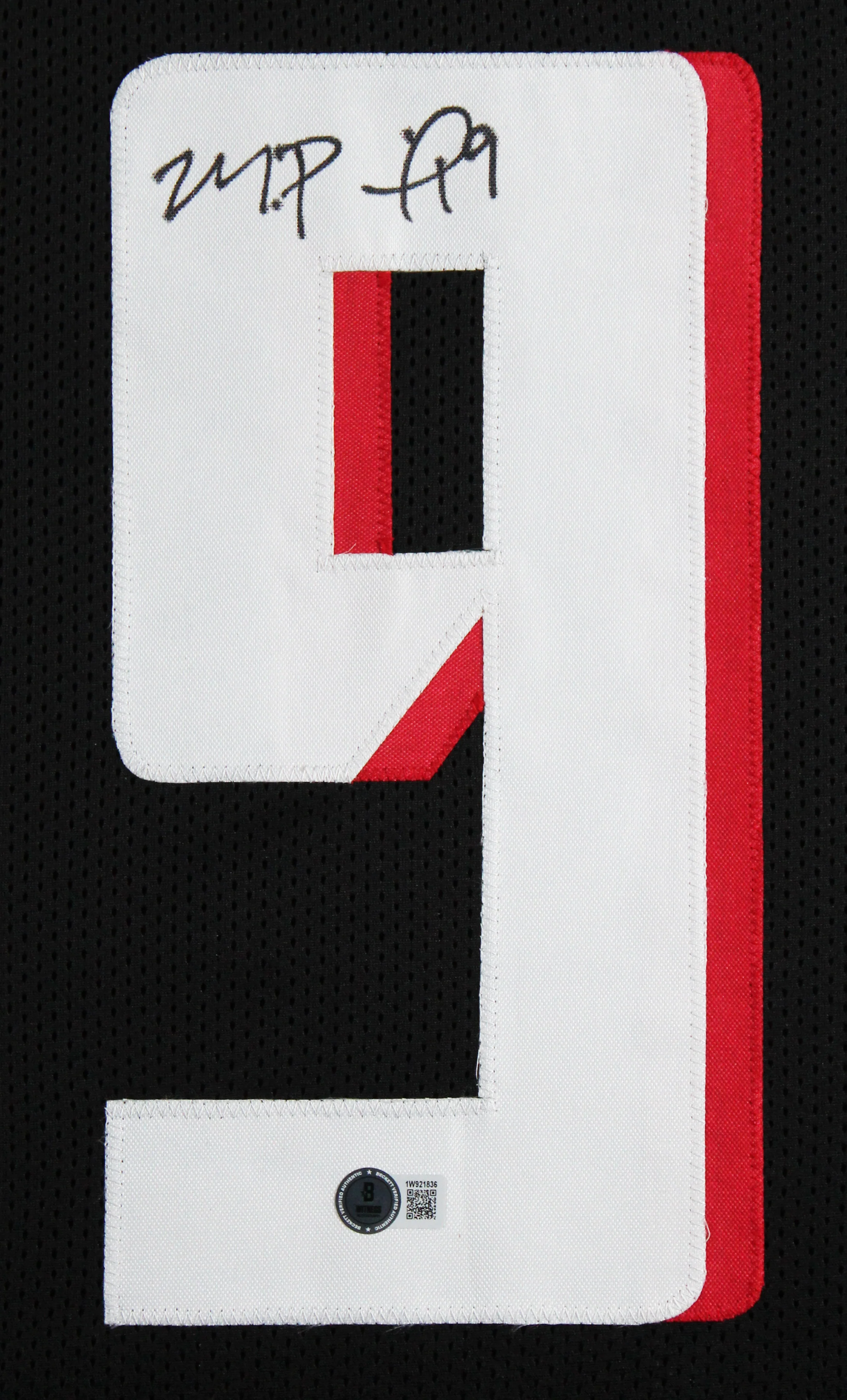Michael Penix Jr. Authentic Signed Black Pro Style Framed Jersey BAS Witnessed - Image 3