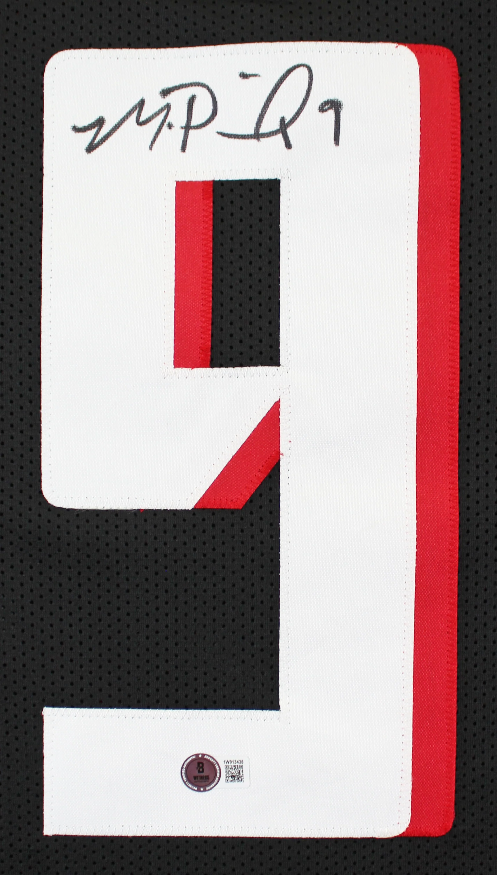 Michael Penix Jr. Authentic Signed Black Pro Style Jersey BAS Witnessed - Image 3