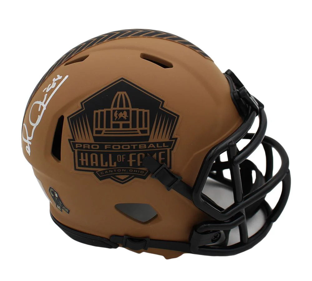 Michael "Playmaker" Irvin Autographed Hall Of Fame Salute To Service Mini Helmet - Image 2