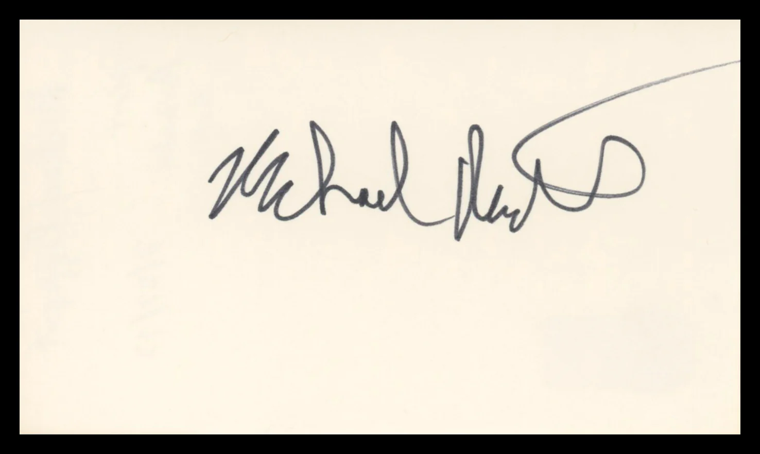 Michael Rapaport True Romance Authentic Signed 3x5 Index Card BAS #BV02105 - Image 2