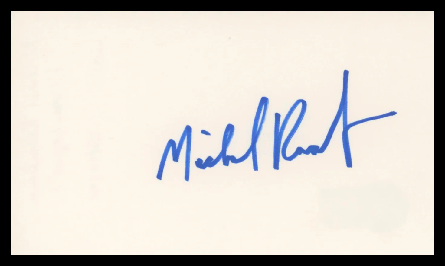 Michael Rosenbaum Smallville Authentic Signed 3x5 Index Card BAS #BV02156 - Image 2