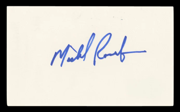 Michael Rosenbaum Smallville Authentic Signed 3x5 Index Card BAS #BV03149
