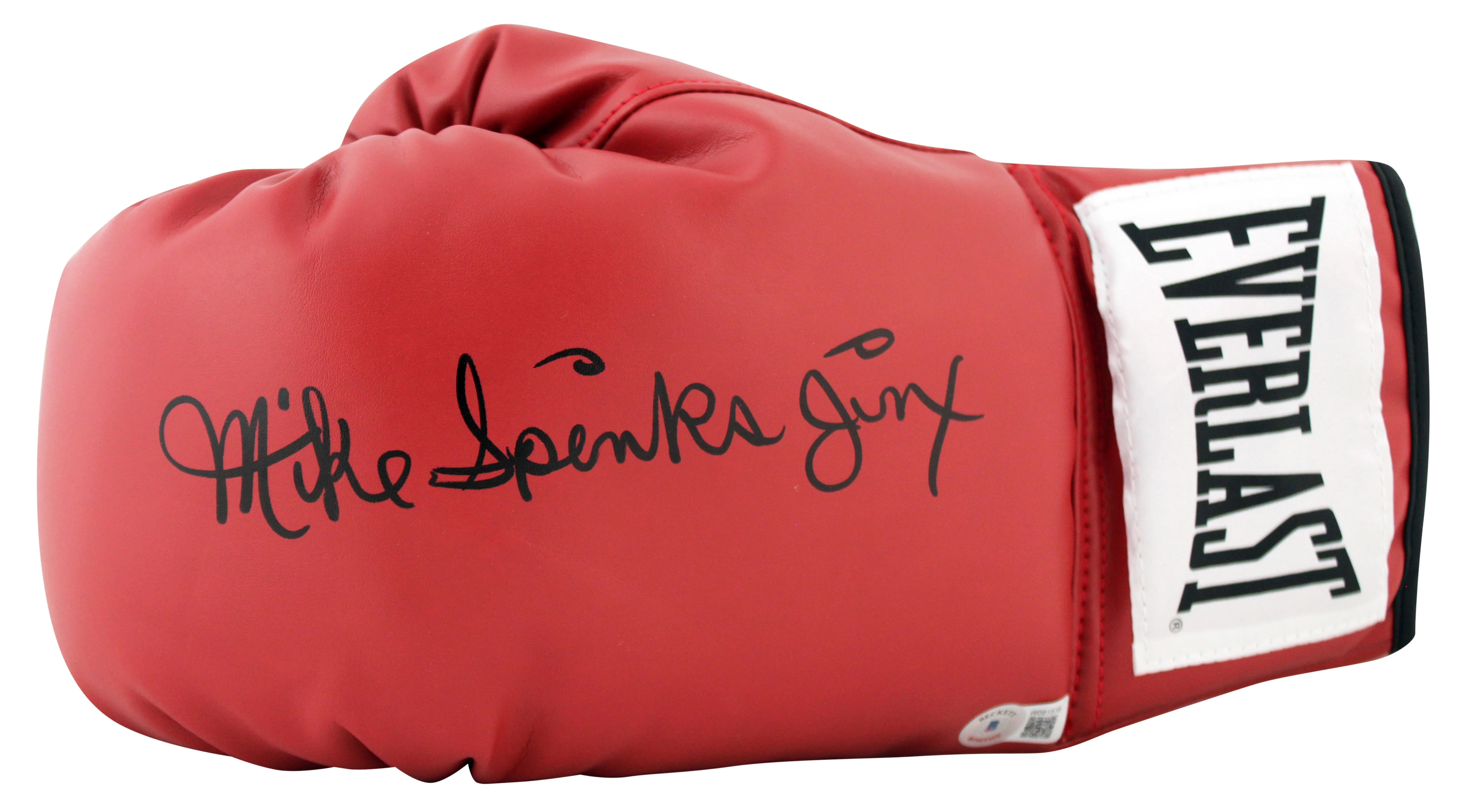 Michael Spinks Authentic Signed Left Hand Red Everlast Boxing Glove BAS Witness - Image 2