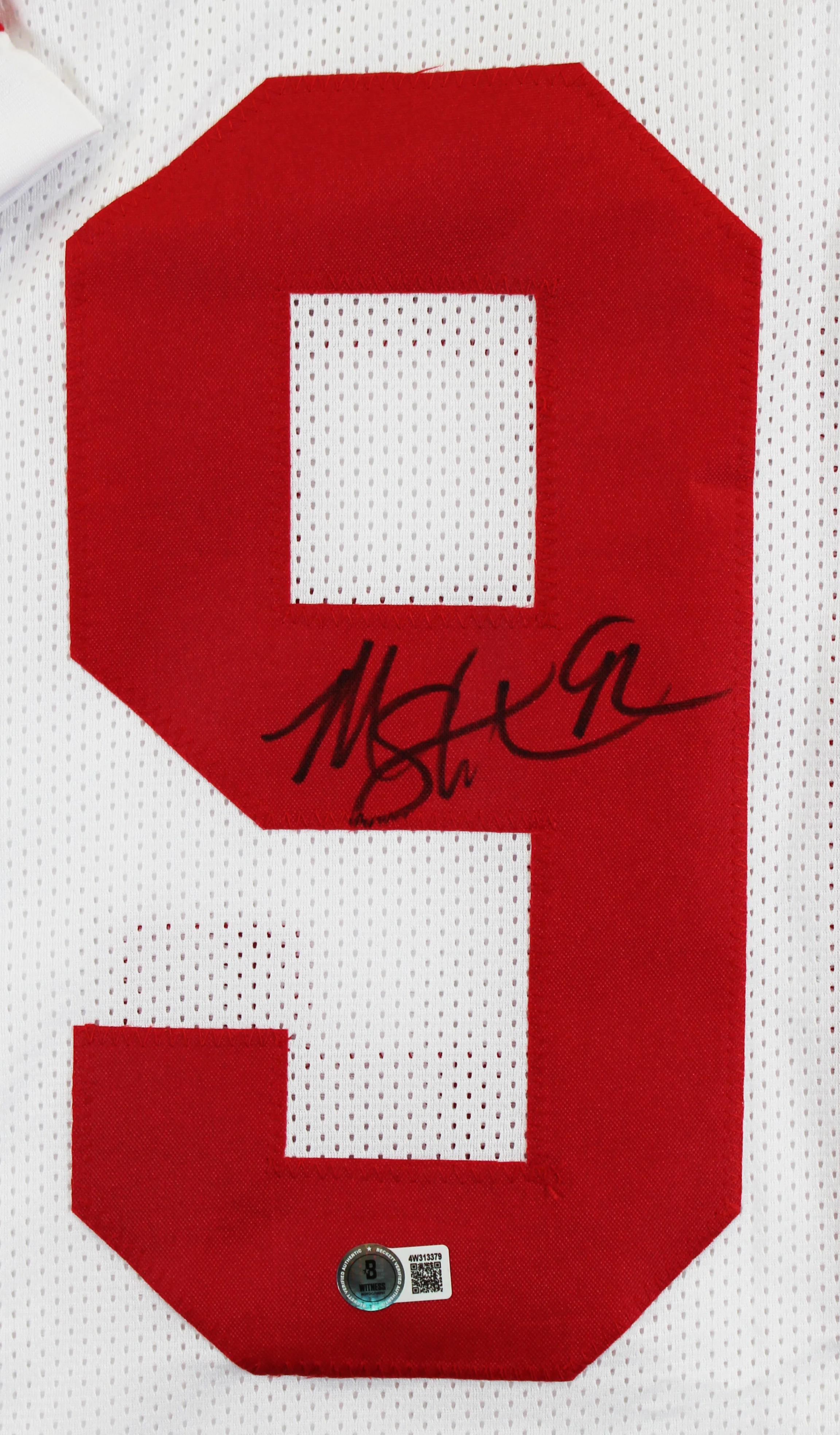 Michael Strahan Authentic Signed White Pro Style Framed Jersey BAS Witnessed - Image 3