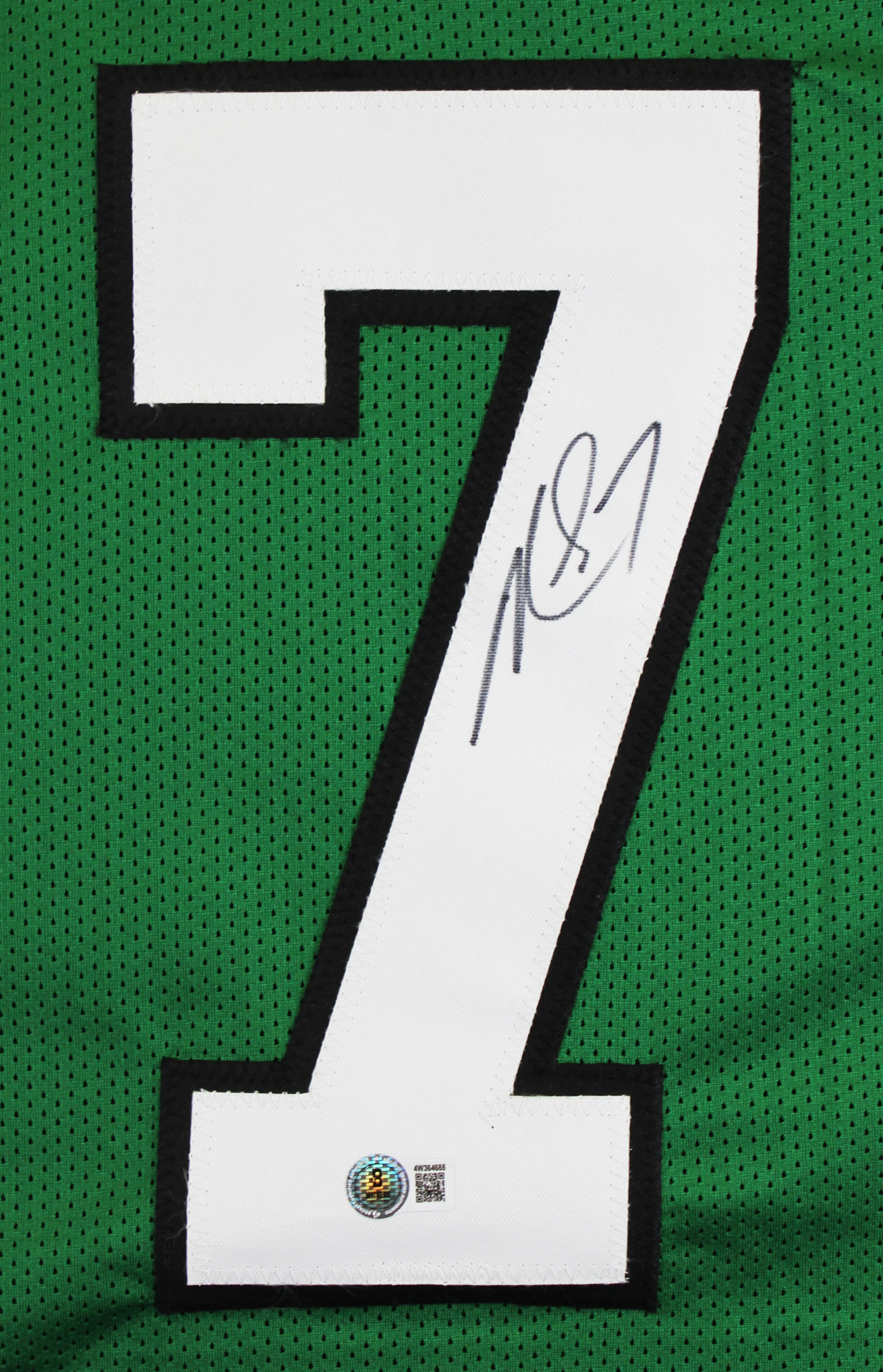 Michael Vick Authentic Signed Green Throwback Pro Style Jersey BAS Witnessed - Image 3