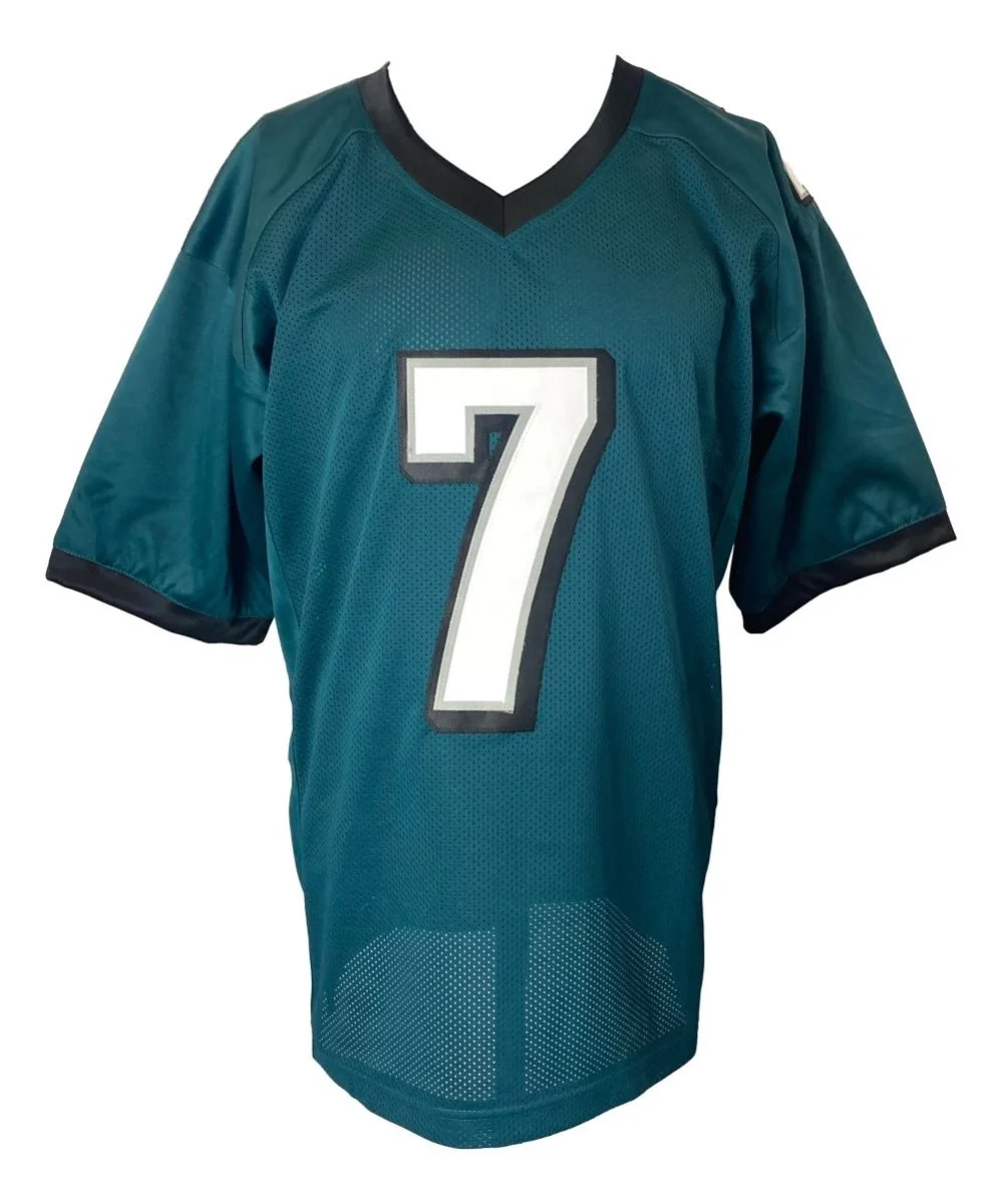 Michael Vick Philadelphia Signed Green Football Jersey BAS ITP - Image 3