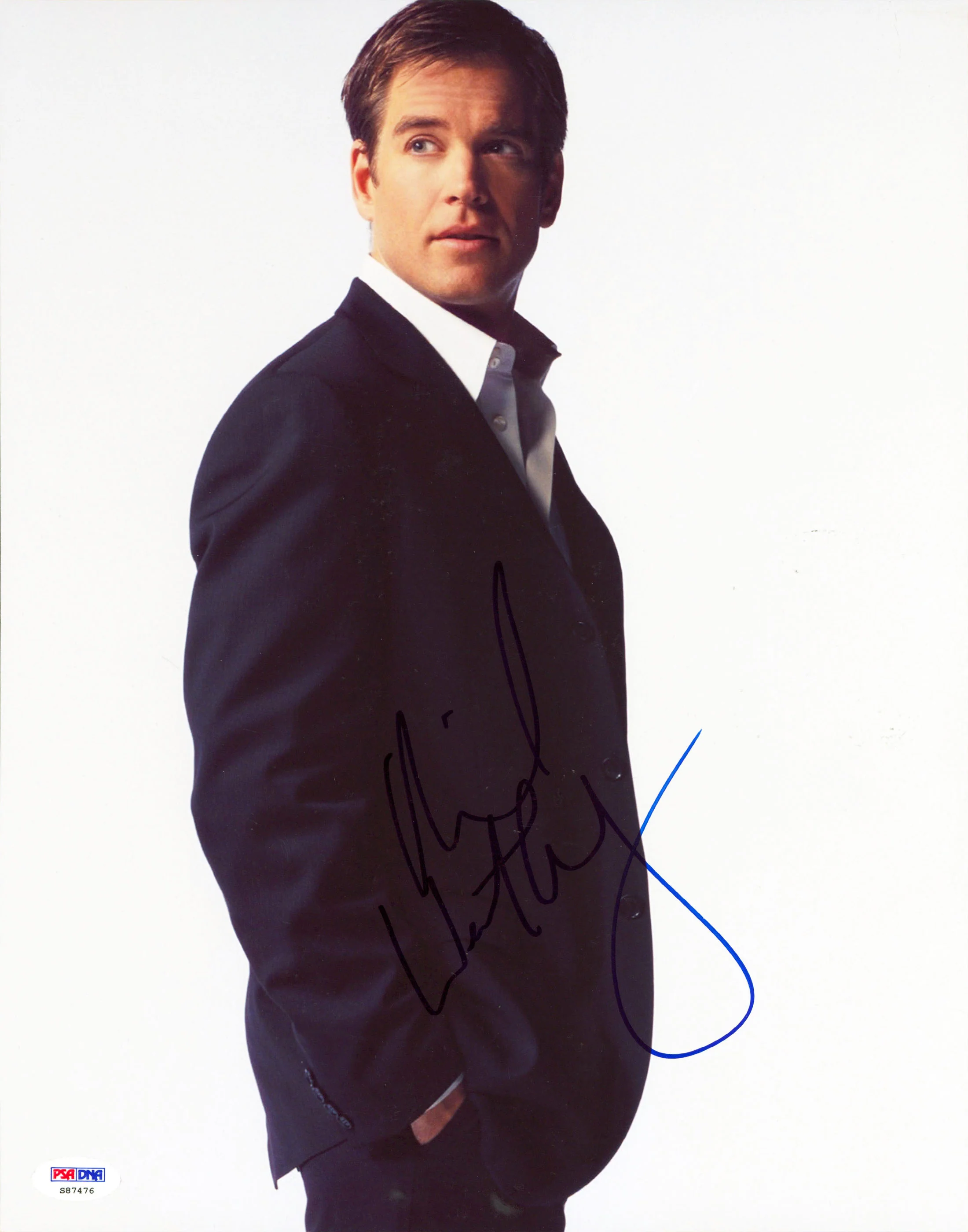 Michael Weatherly NCIS Authentic Signed 11x14 Vertical Photo PSA/DNA #S87476 - Image 2