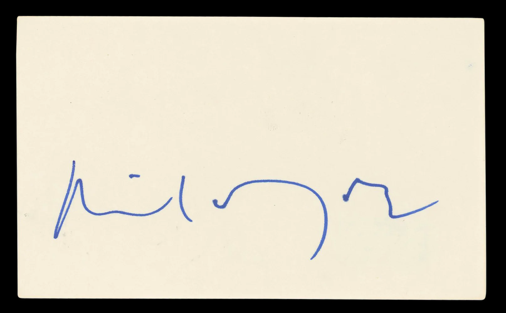 Michael York Logan's Run Authentic Signed 3x5 Index Card BAS #BL98495