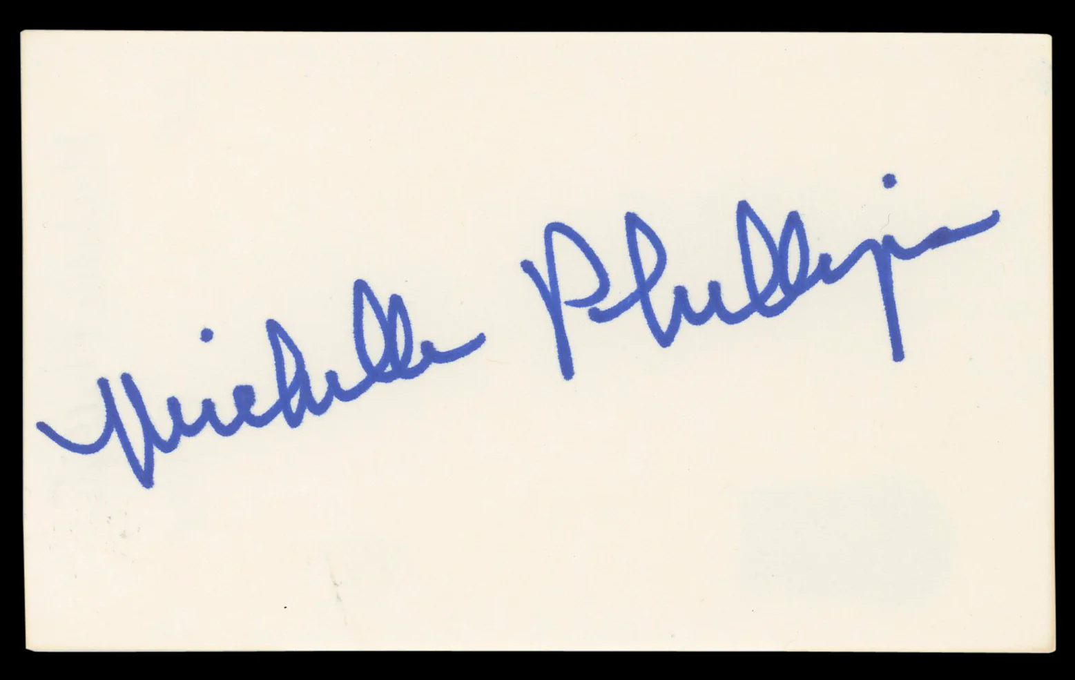 Michelle Phillips Knots Landing Authentic Signed 3x5 Index Card BAS #BL96510