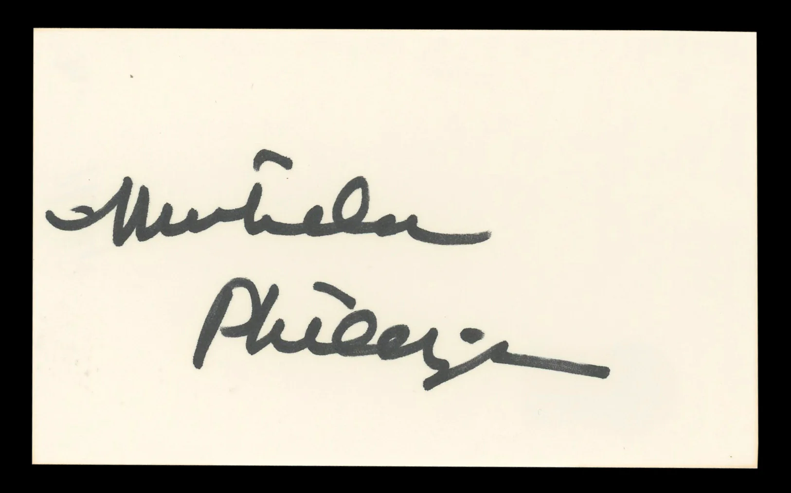 Michelle Phillips Knots Landing Authentic Signed 3x5 Index Card BAS #BL98852 - Image 2