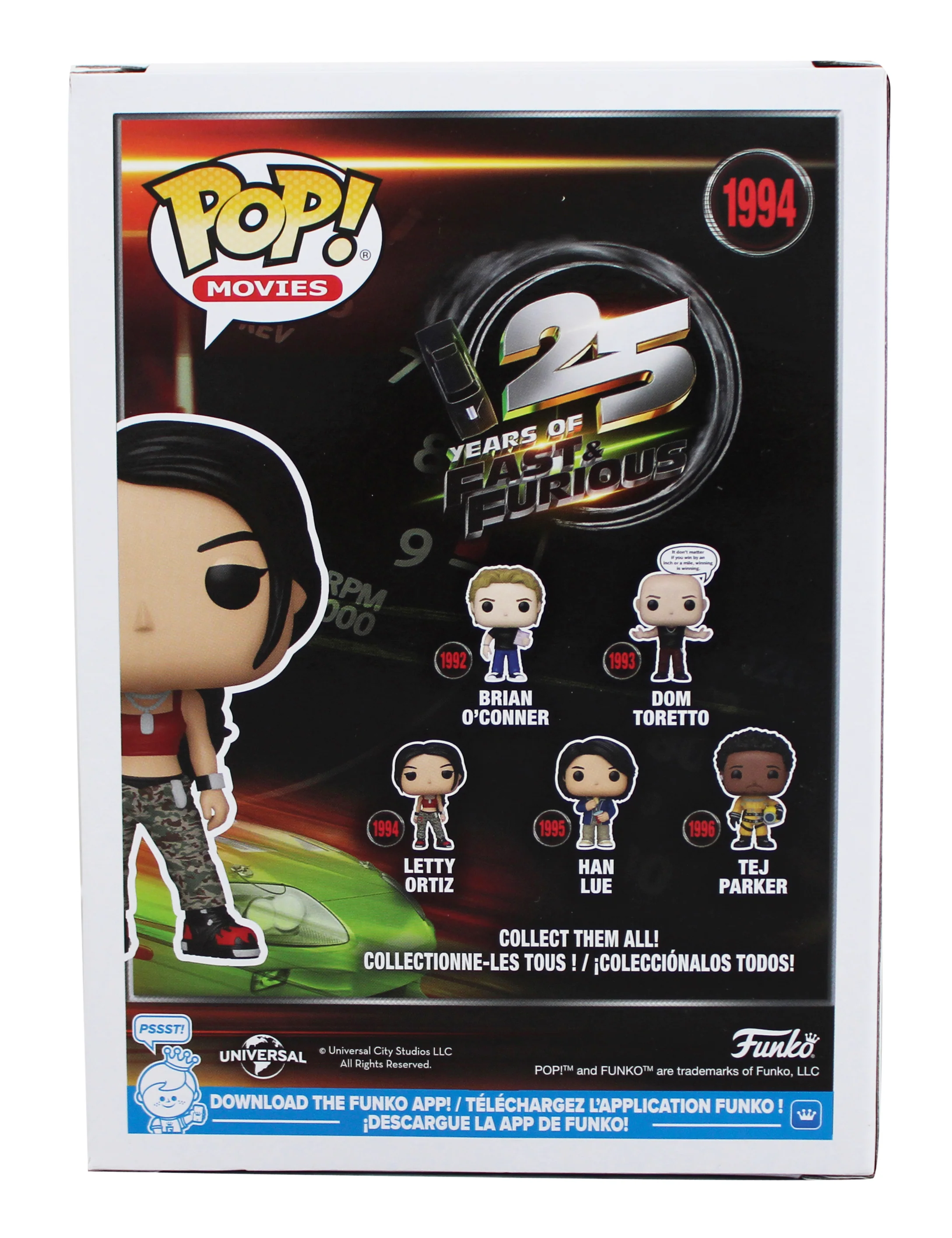 Michelle Rodriguez Fast & Furious Signed Letty Ortiz #1994 Funko Pop Figure BAS - Image 5