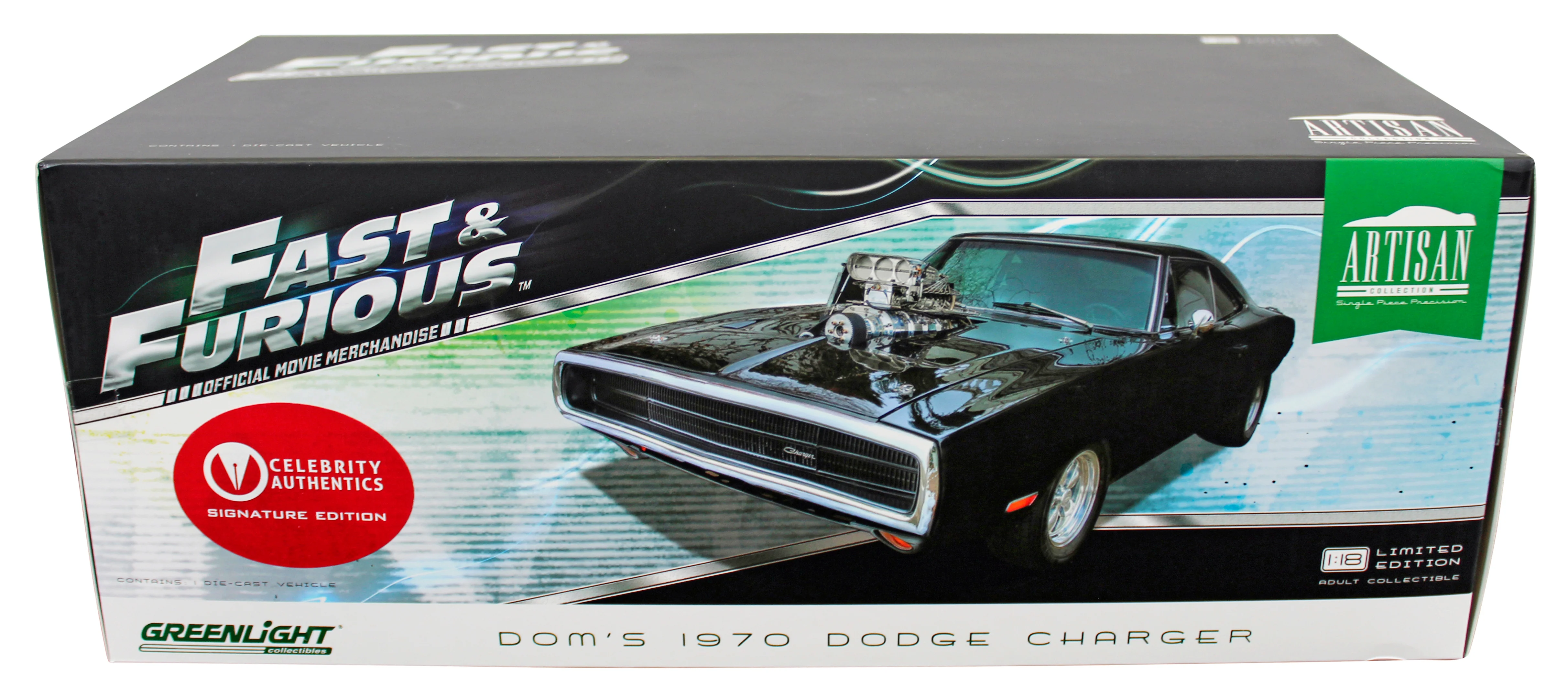 Michelle Rodriguez "Letty" Signed 1970 Dodge Charger 1:18 Scale Die Cast Car BAS - Image 10