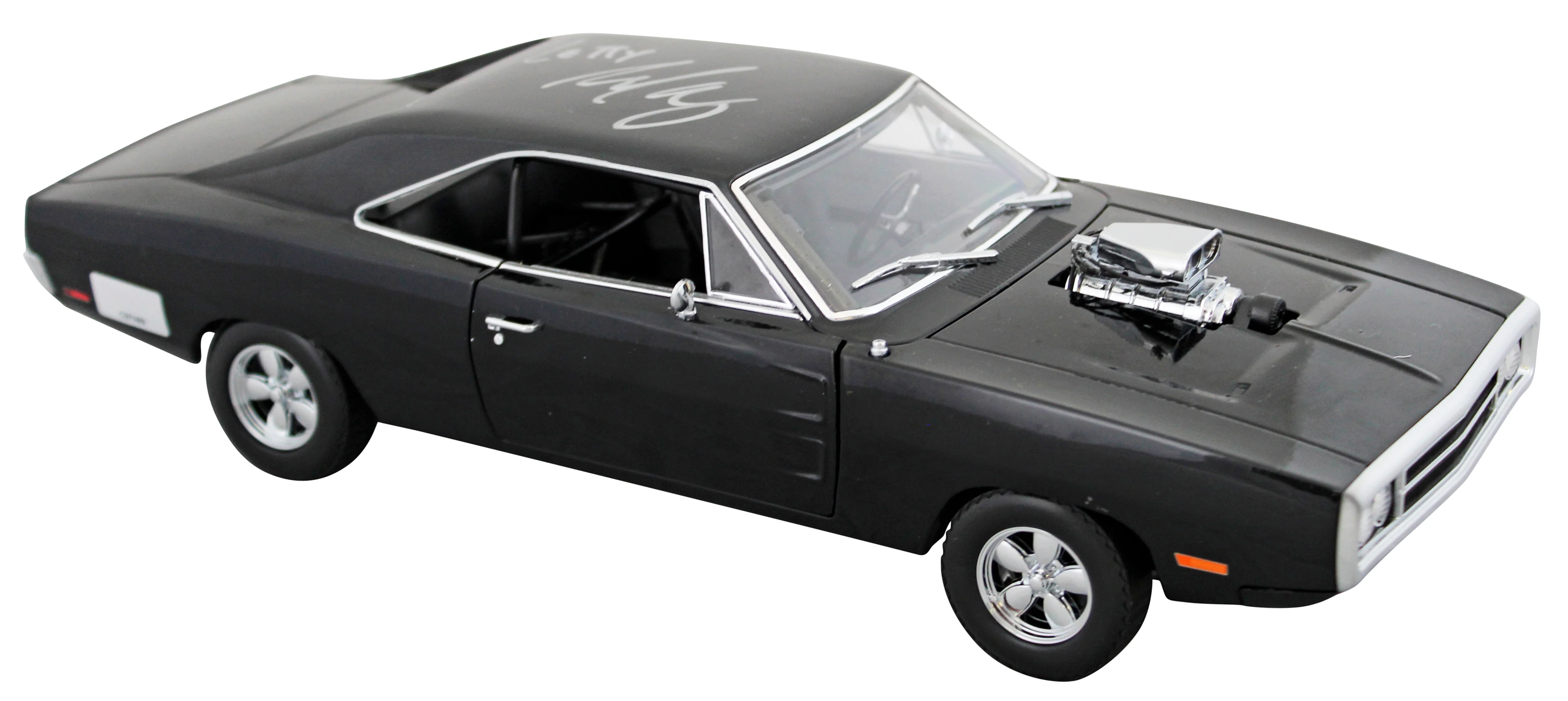 Michelle Rodriguez "Letty" Signed 1970 Dodge Charger 1:18 Scale Die Cast Car BAS - Image 3
