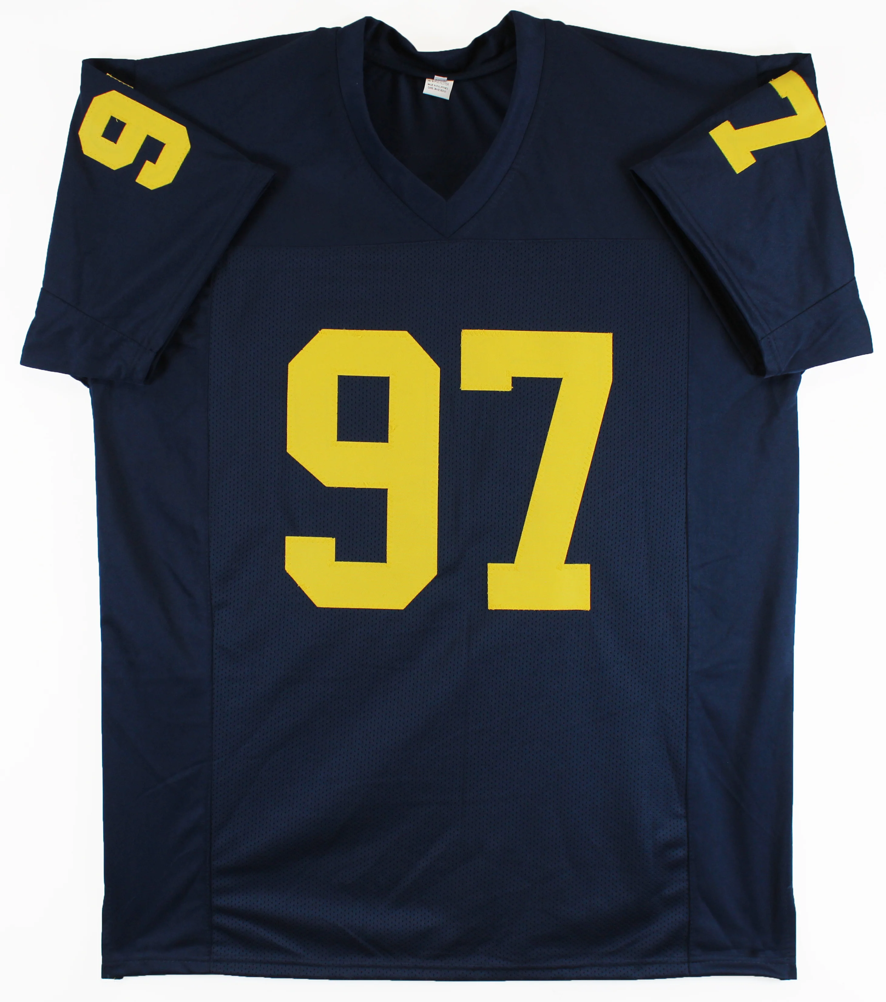 Michigan Aidan Hutchinson Signed Navy Blue Pro Style Jersey BAS Witnessed - Image 4