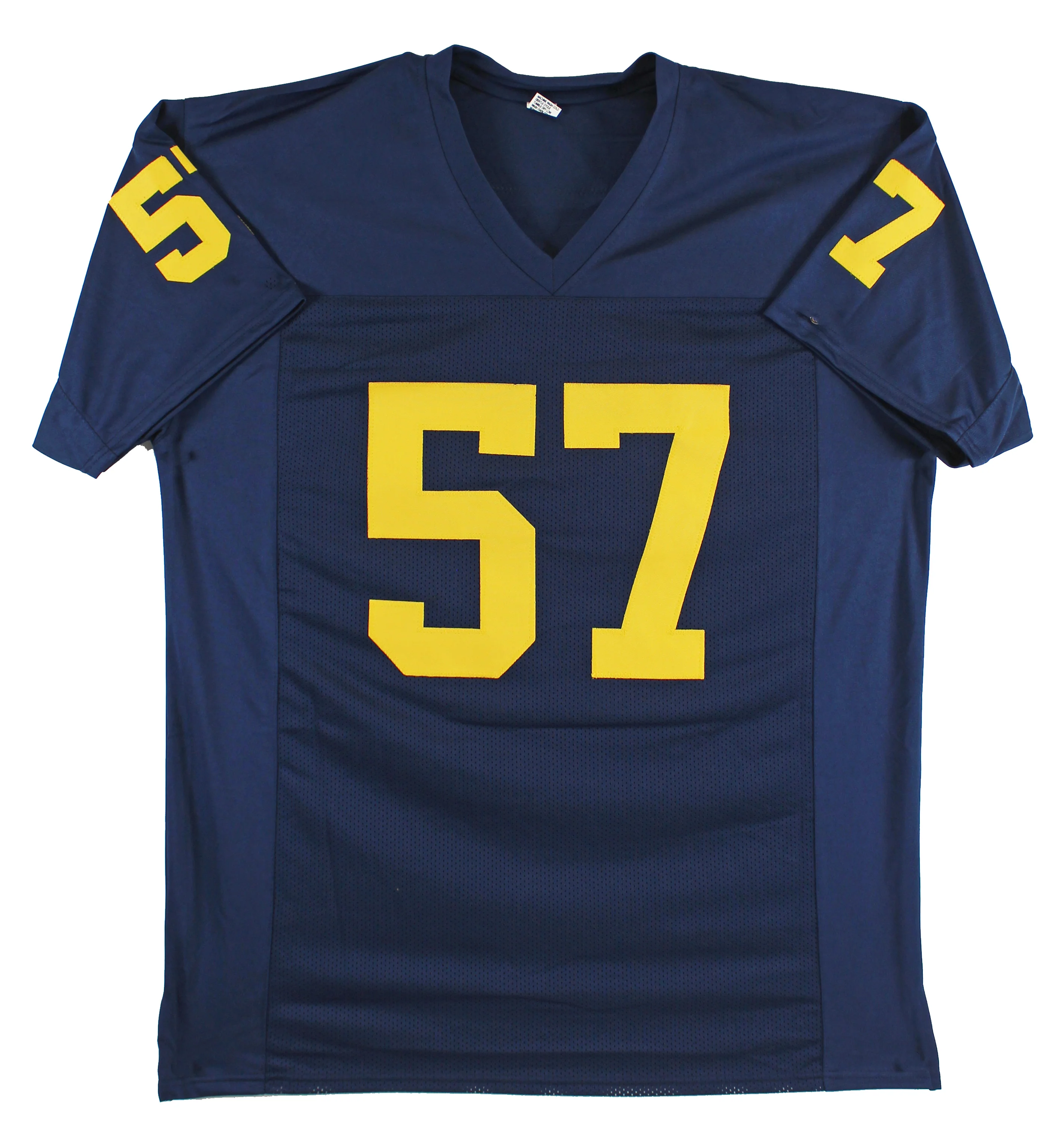 Michigan Frank Clark Authentic Signed Navy Blue Pro Style Jersey Autographed JSA - Image 4