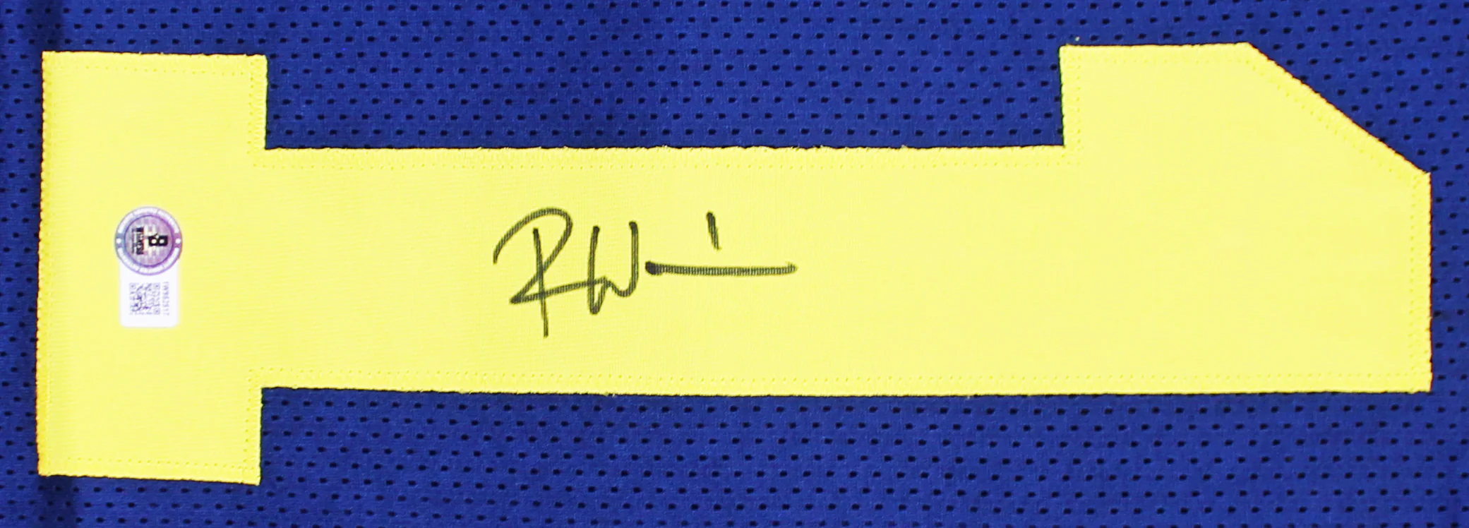 Michigan Roman Wilson Authentic Signed Navy Pro Style Jersey BAS Witnessed - Image 3