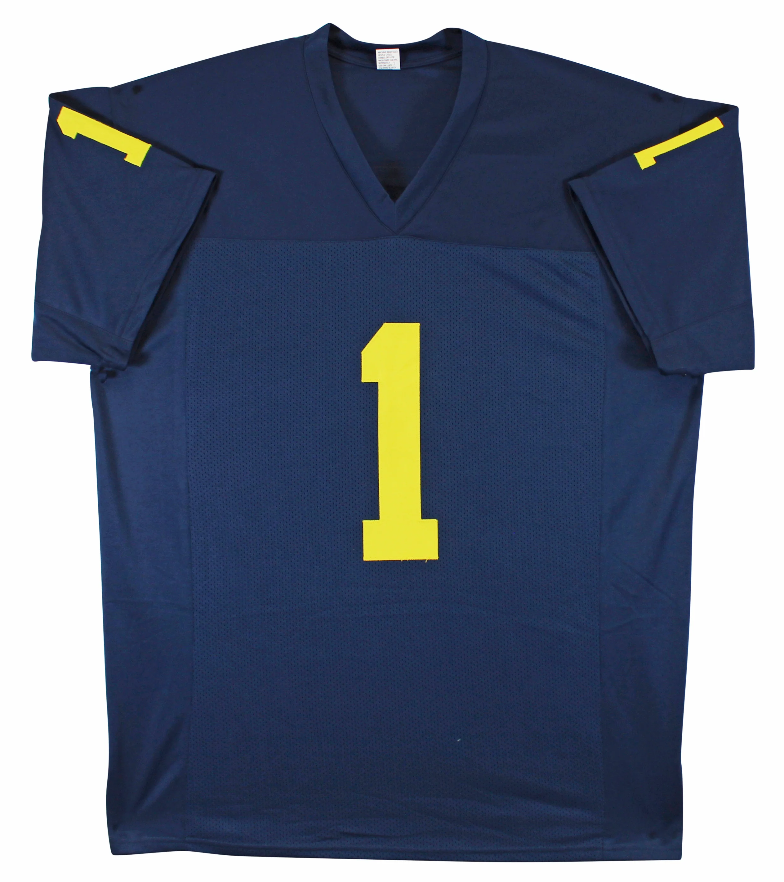 Michigan Roman Wilson Authentic Signed Navy Pro Style Jersey BAS Witnessed - Image 4