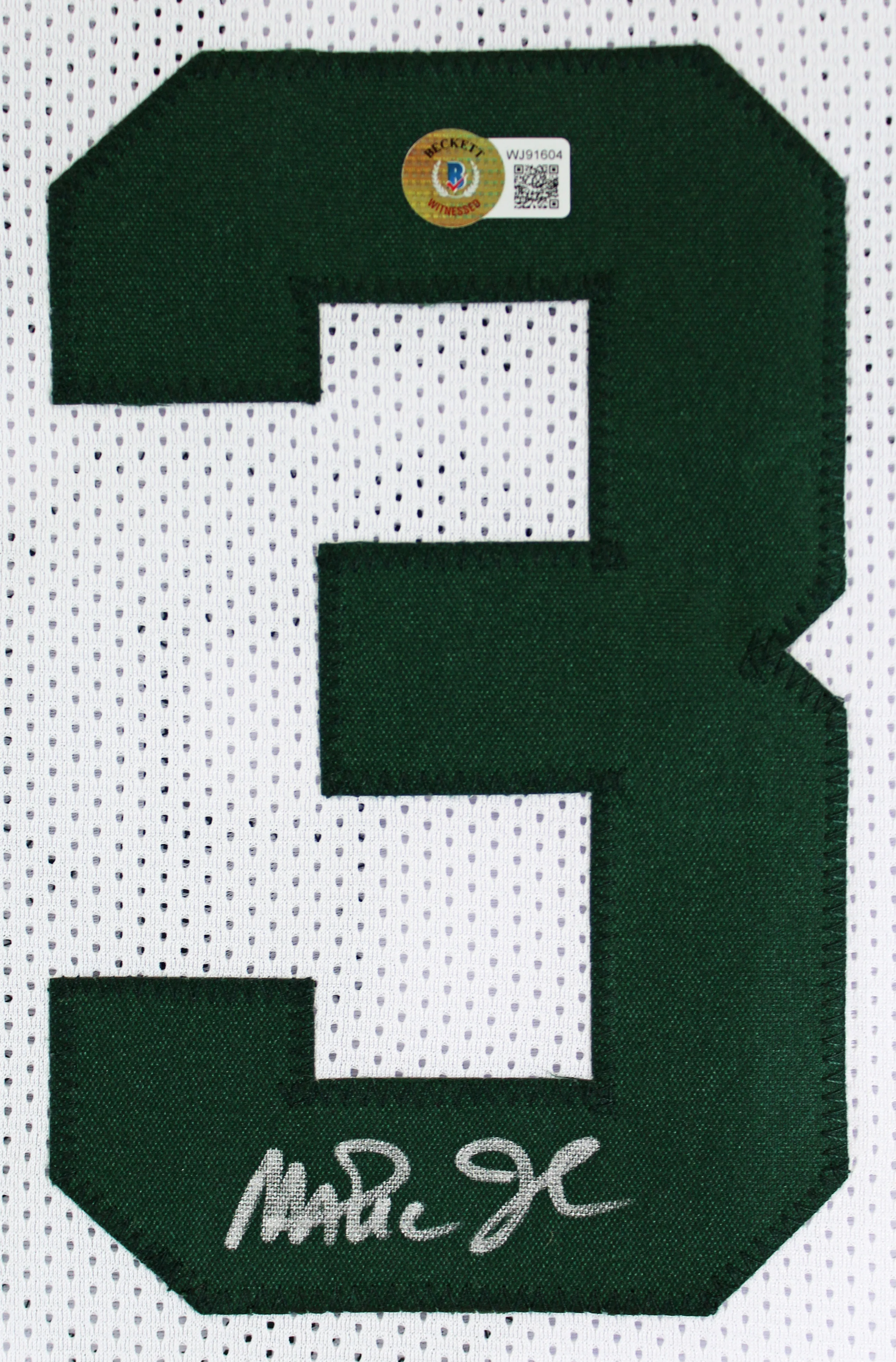 Michigan State Magic Johnson Authentic Signed White Jersey BAS Witnessed - Image 3