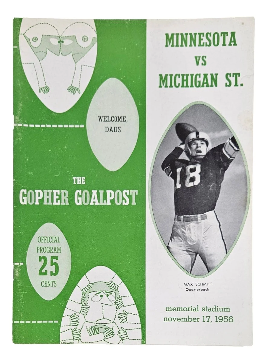 Michigan State vs Minnesota November 17 1956 Official Game Program - Image 4