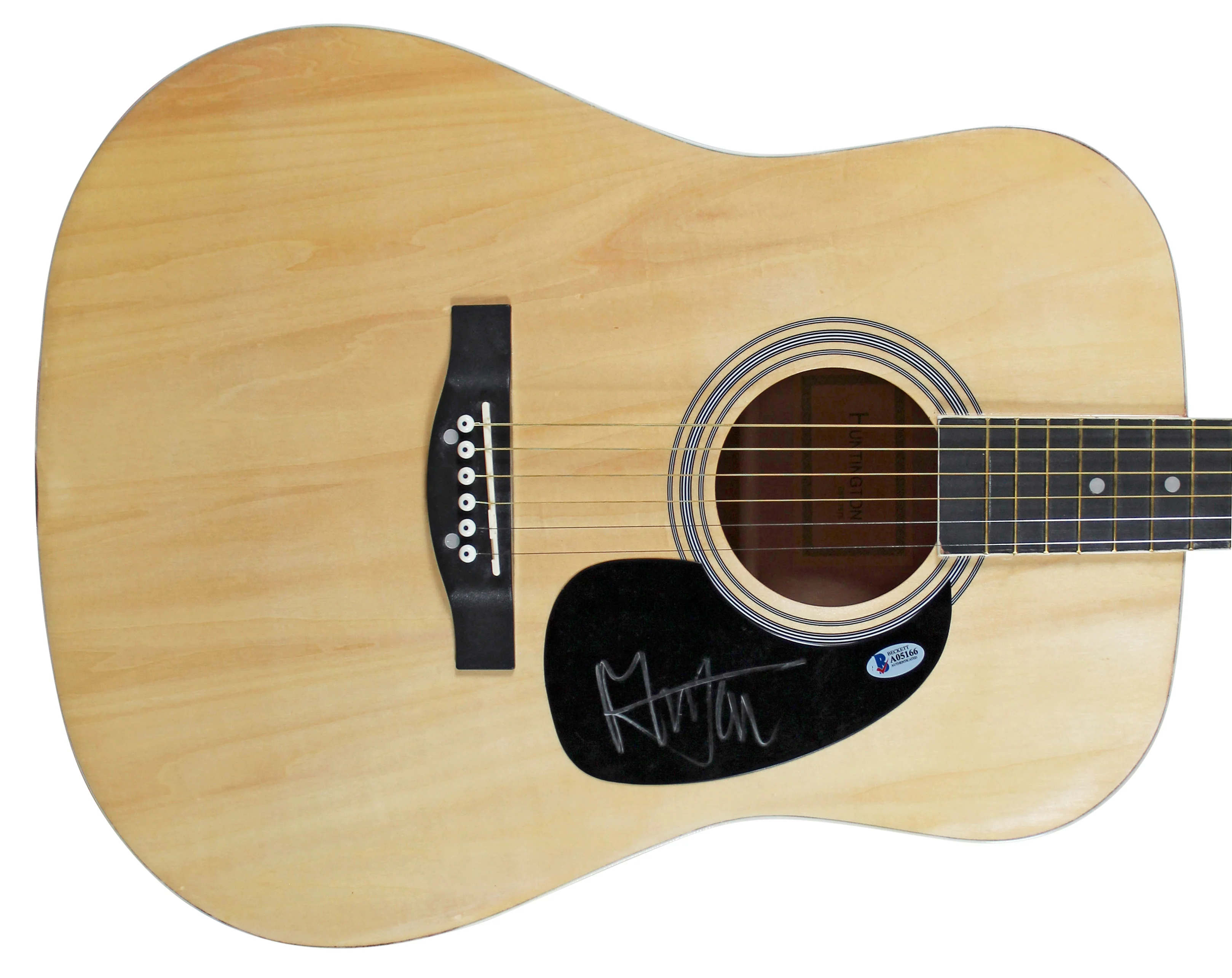 Mick Jagger Rolling Stones Authentic Signed Natural Acoustic Guitar BAS #A05166 - Image 2