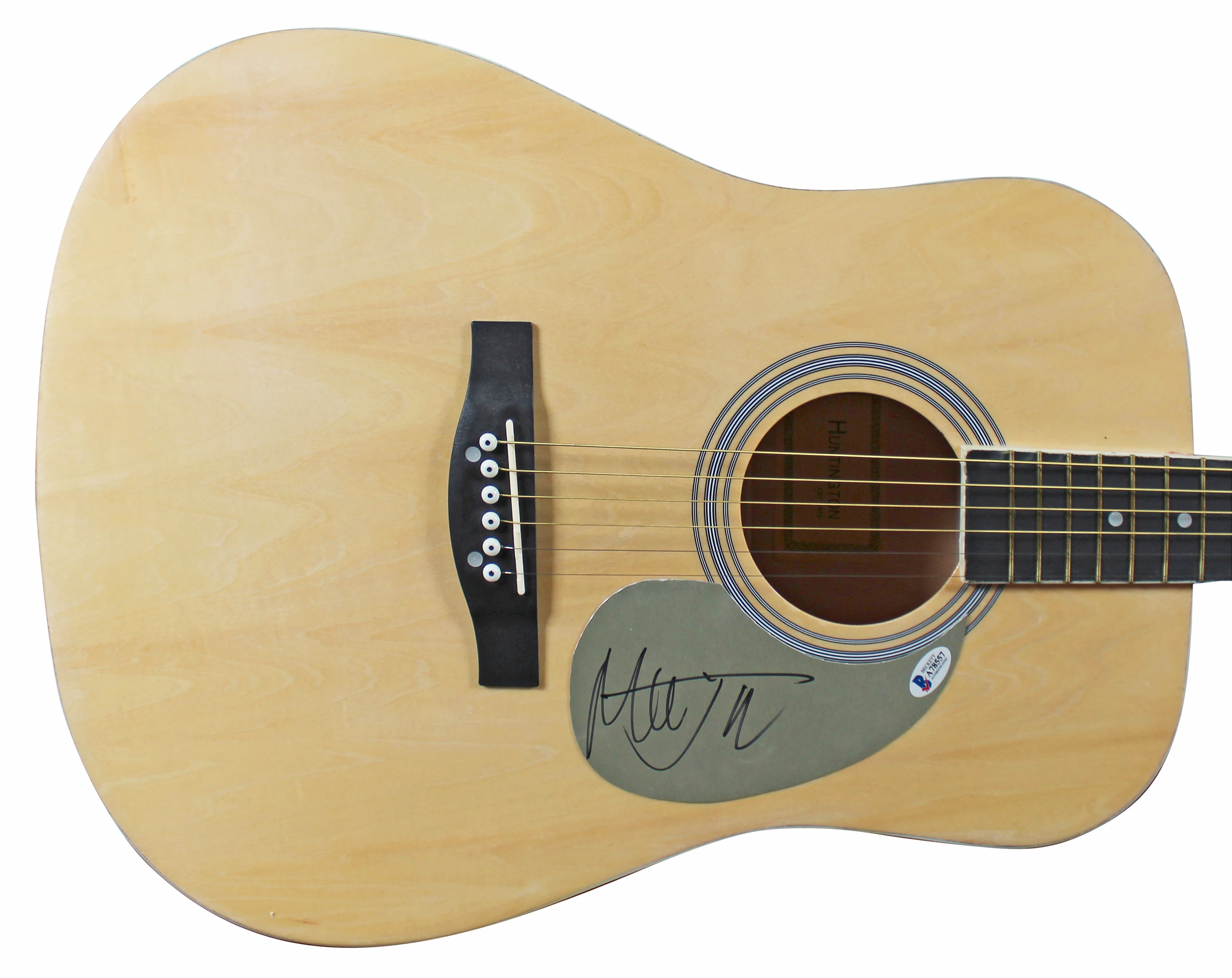 Mick Jagger Rolling Stones Authentic Signed Natural Acoustic Guitar BAS #A78557