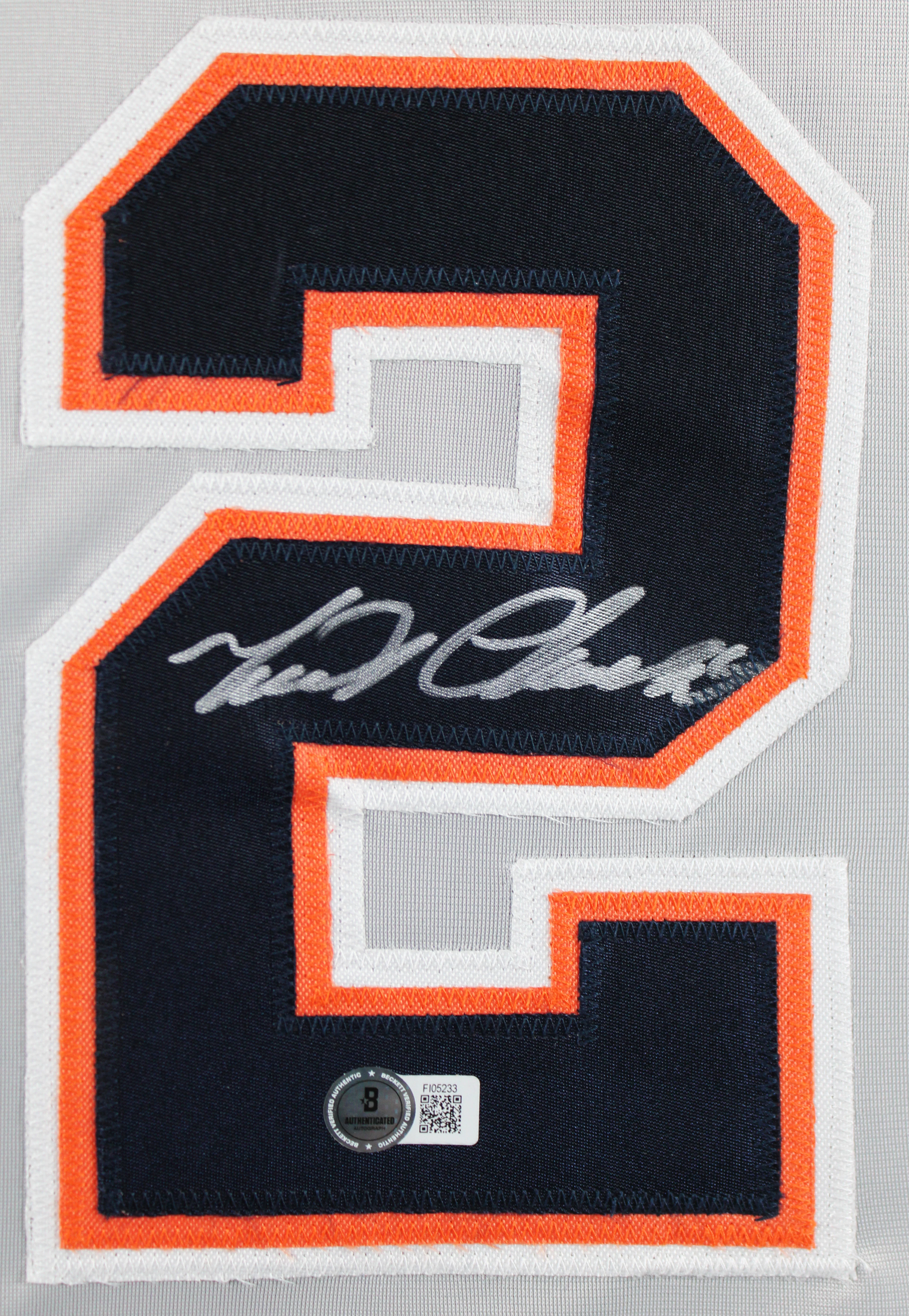 Miguel Cabrera Authentic Signed Grey Pro Style Framed Jersey Autographed BAS - Image 3