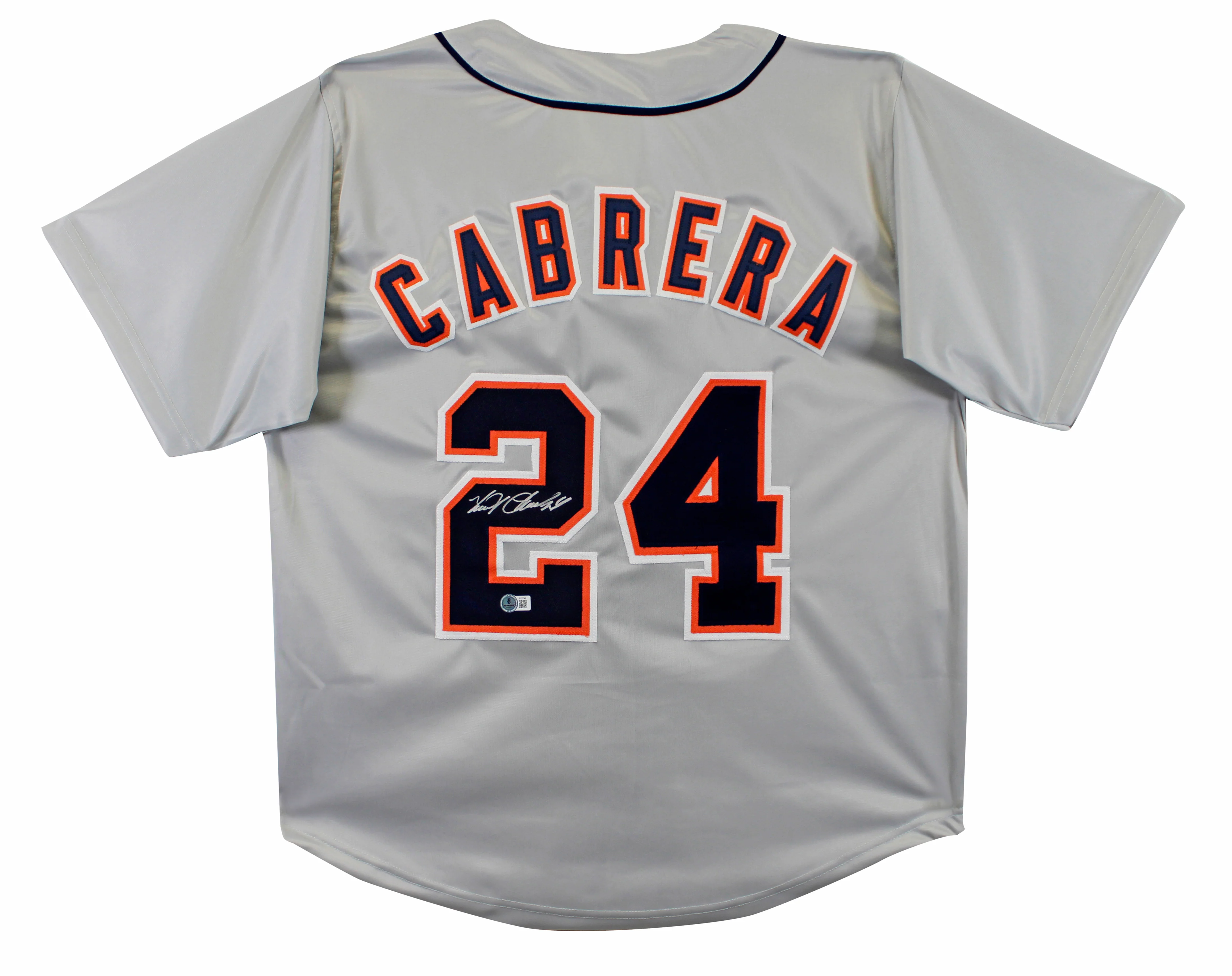 Miguel Cabrera Authentic Signed Grey Pro Style Jersey Autographed BAS - Image 2