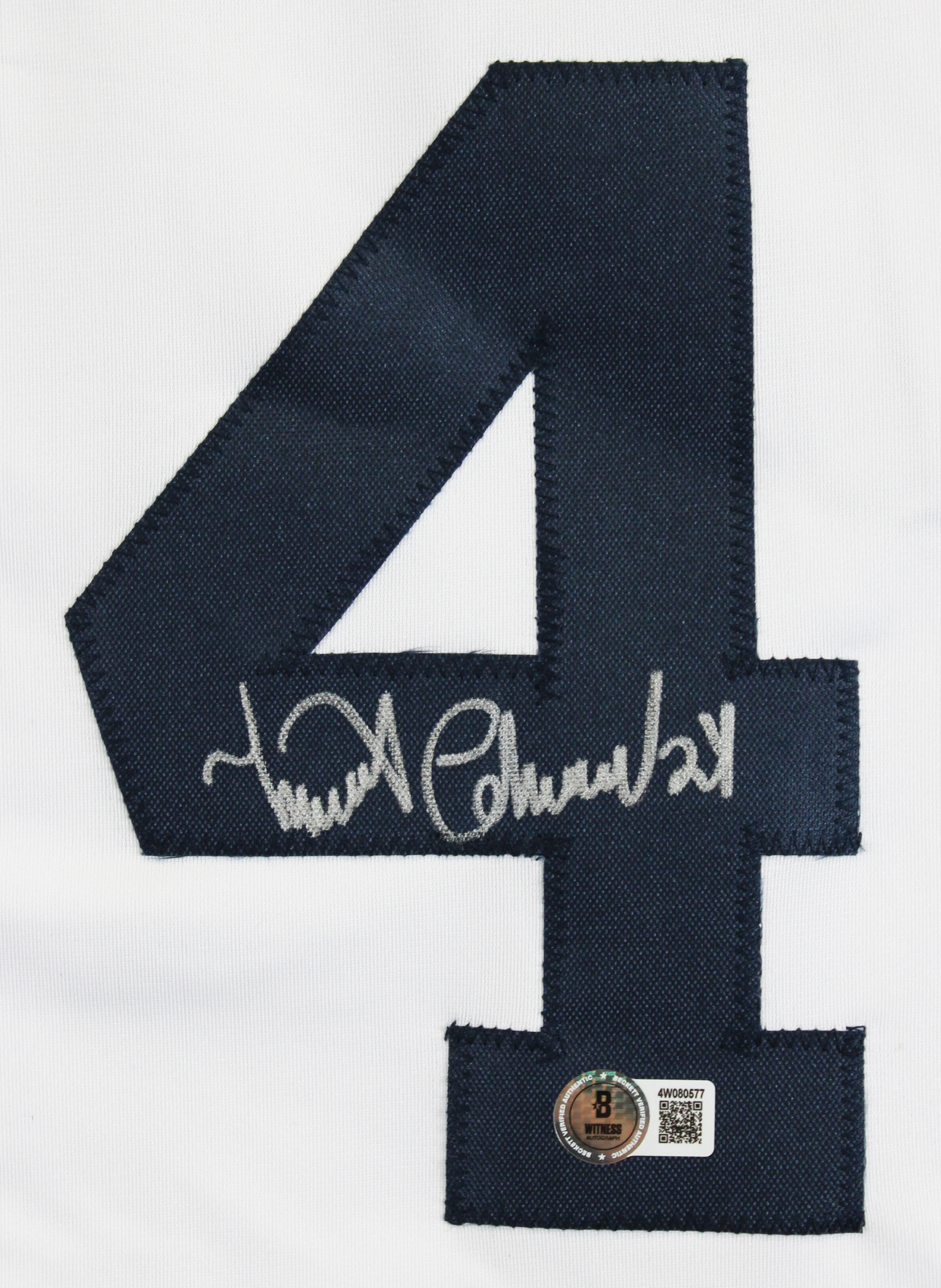 Miguel Cabrera Authentic Signed White Pro Style Framed Jersey BAS Witnessed - Image 3
