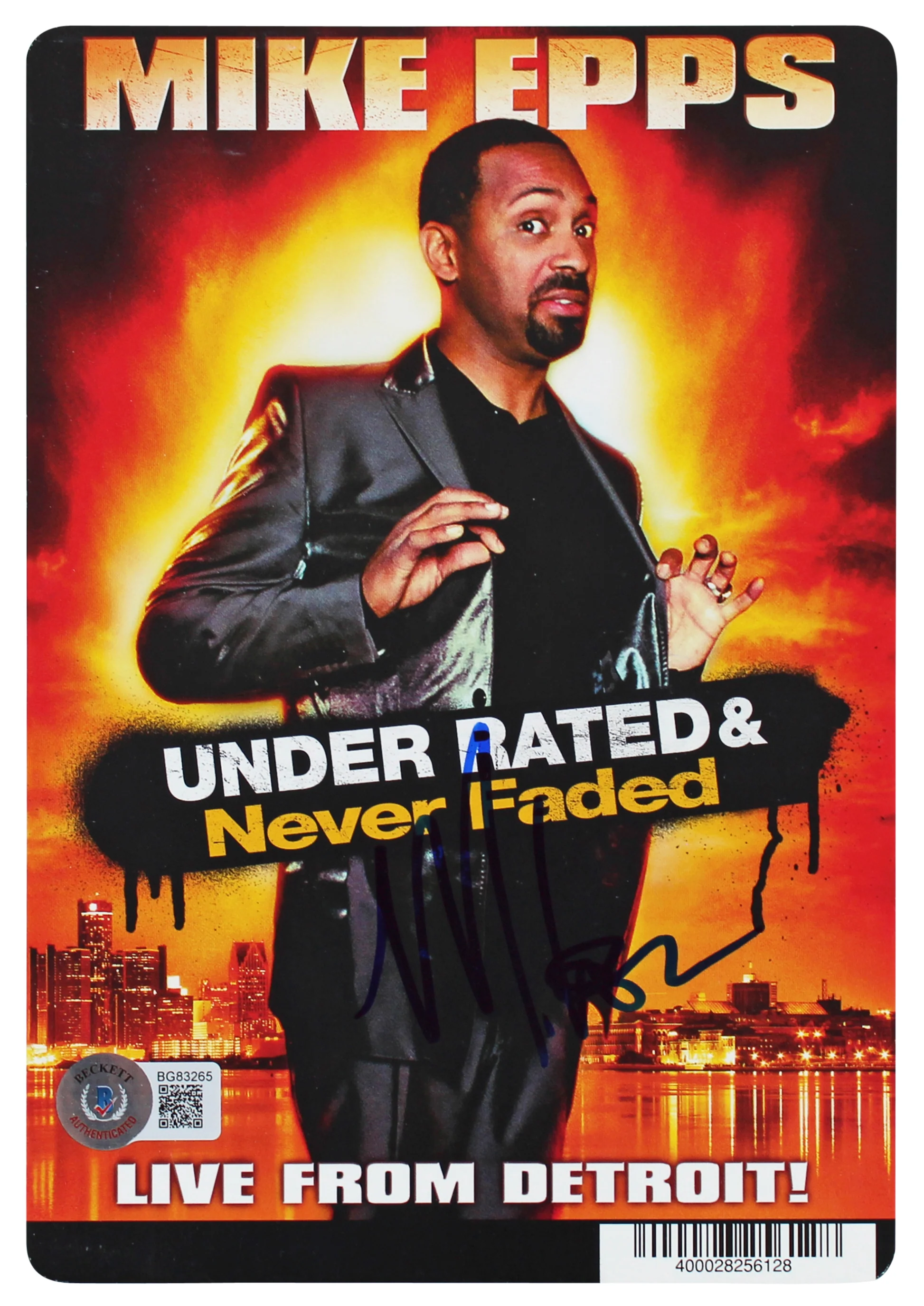 Mike Epps Under Rated & Never Faded Authentic Signed DVD Cover BAS #BG83265 - Image 2