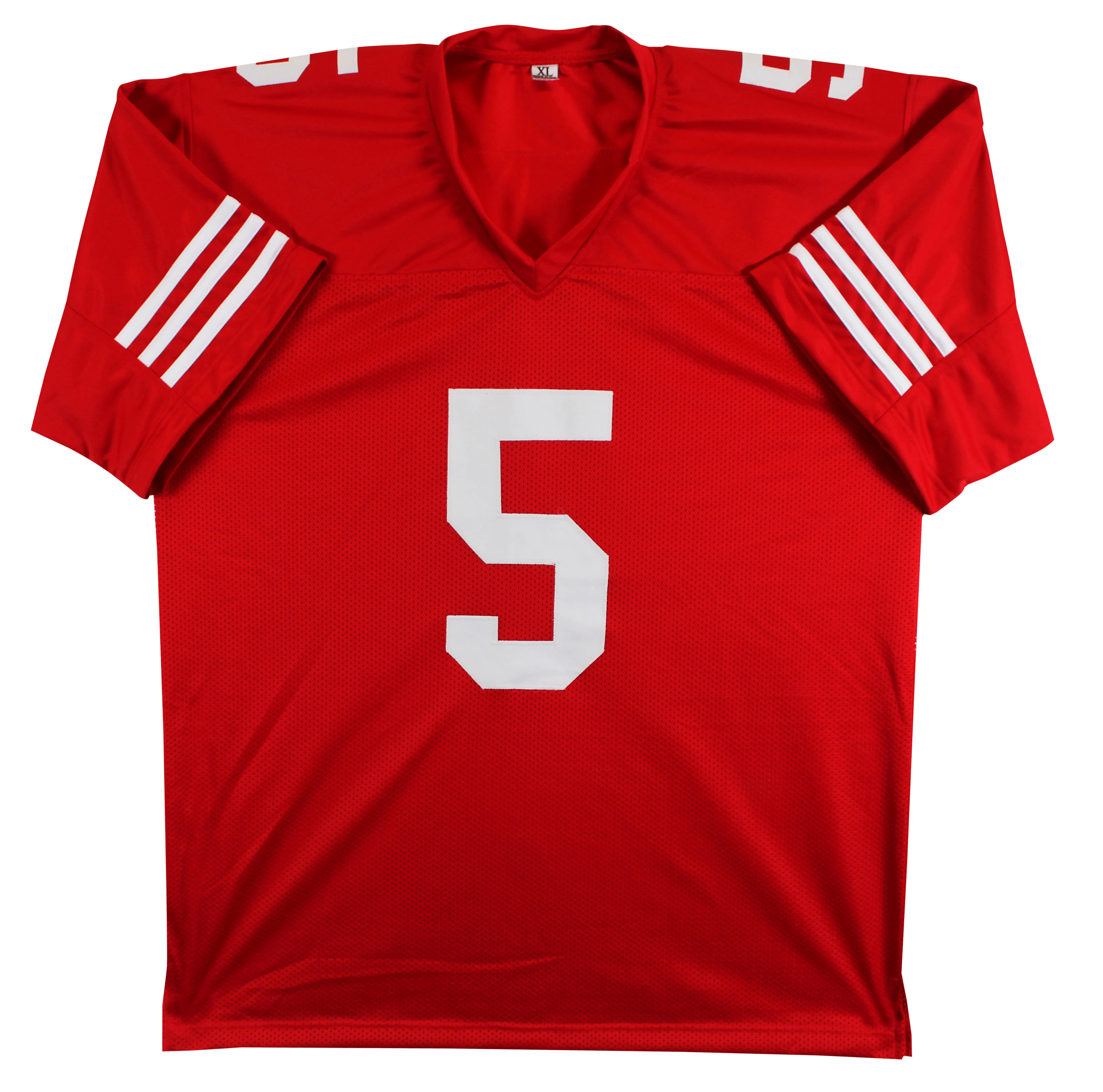 Mike Evans Authentic Signed Red Pro Style Jersey Autographed BAS Witnessed 3 - Image 4