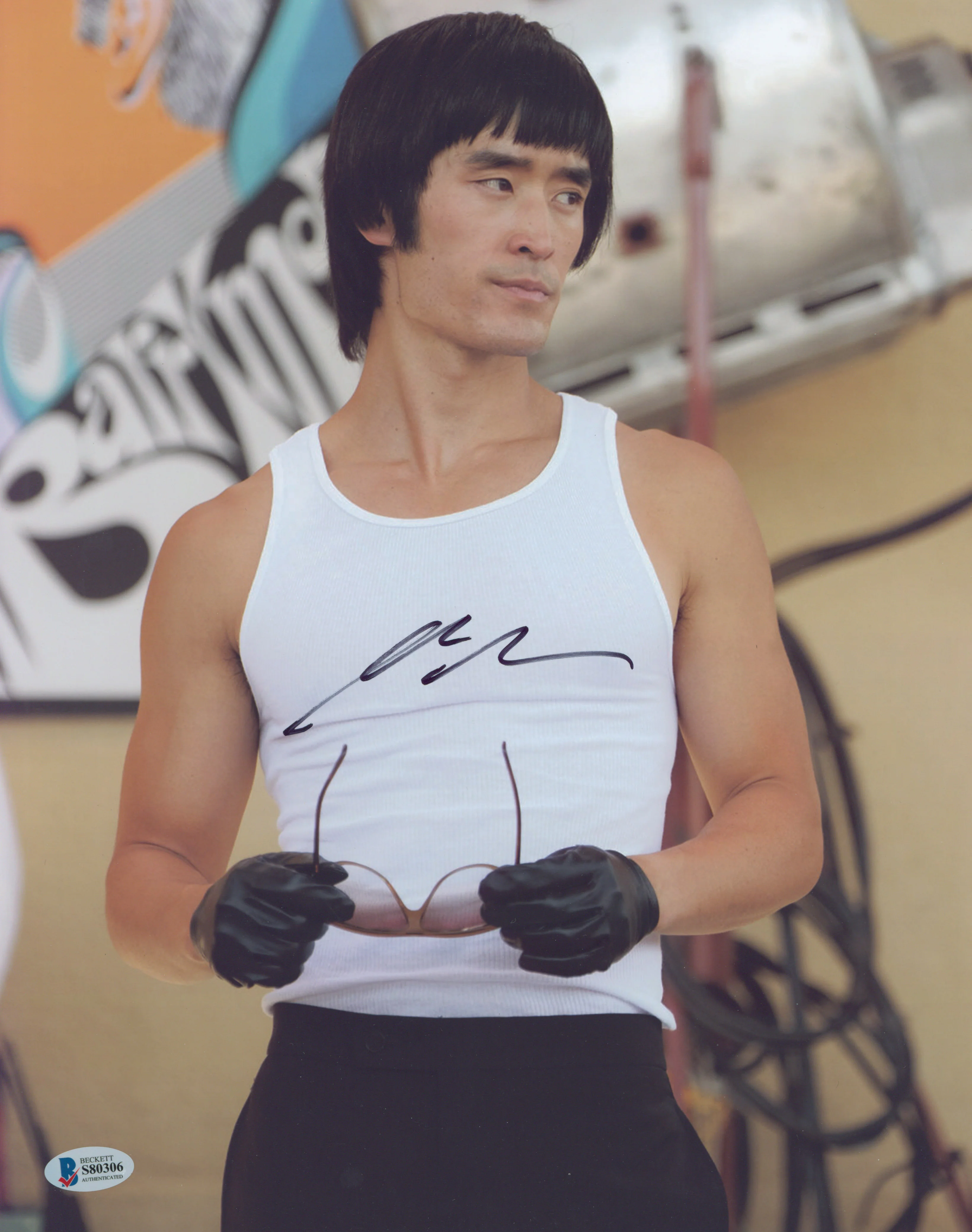 Mike Moh Once Upon a Time in Hollywood Authentic Signed 11x14 Photo BAS #S80306 - Image 2