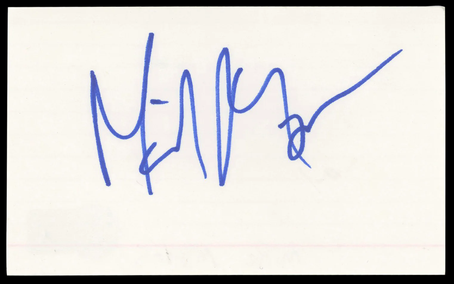Mike Myers Shrek Authentic Signed 3x5 Index Card Autographed BAS #BM57053 - Image 2