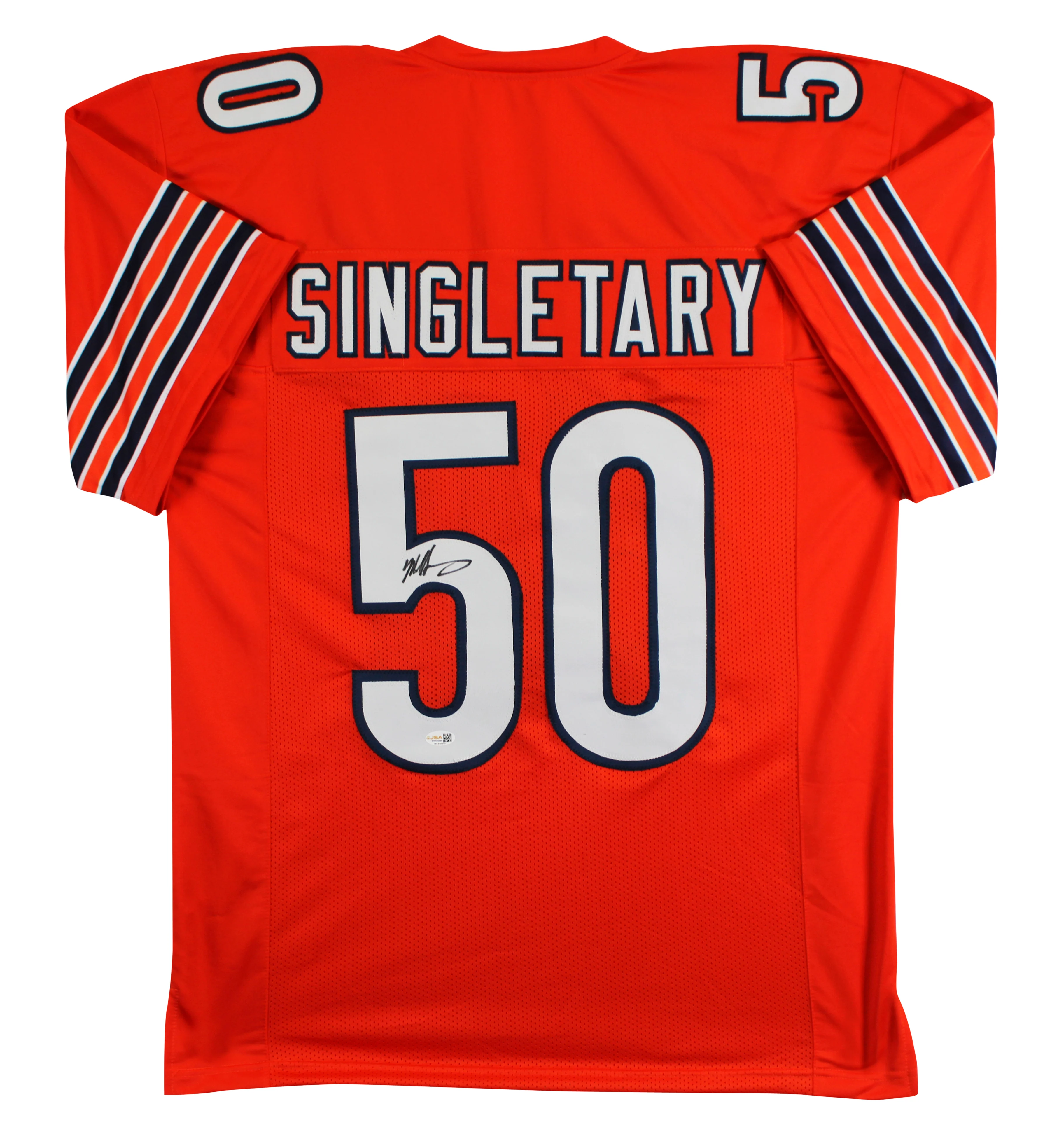 Mike Singletary Authentic Signed Orange Pro Style Jersey Autographed JSA Witness - Image 2