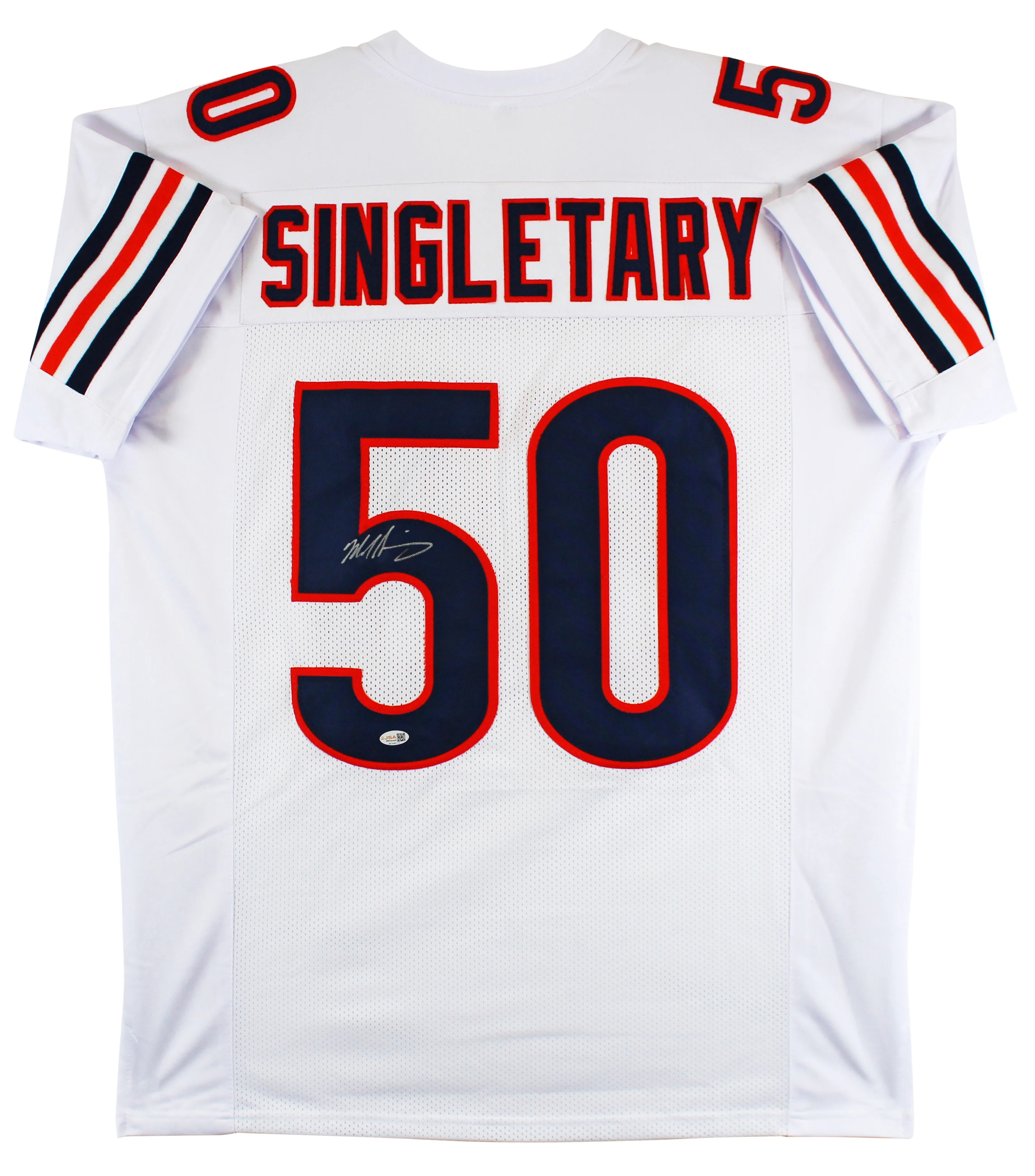 Mike Singletary Authentic Signed White Pro Style Jersey Autographed JSA Witness - Image 2