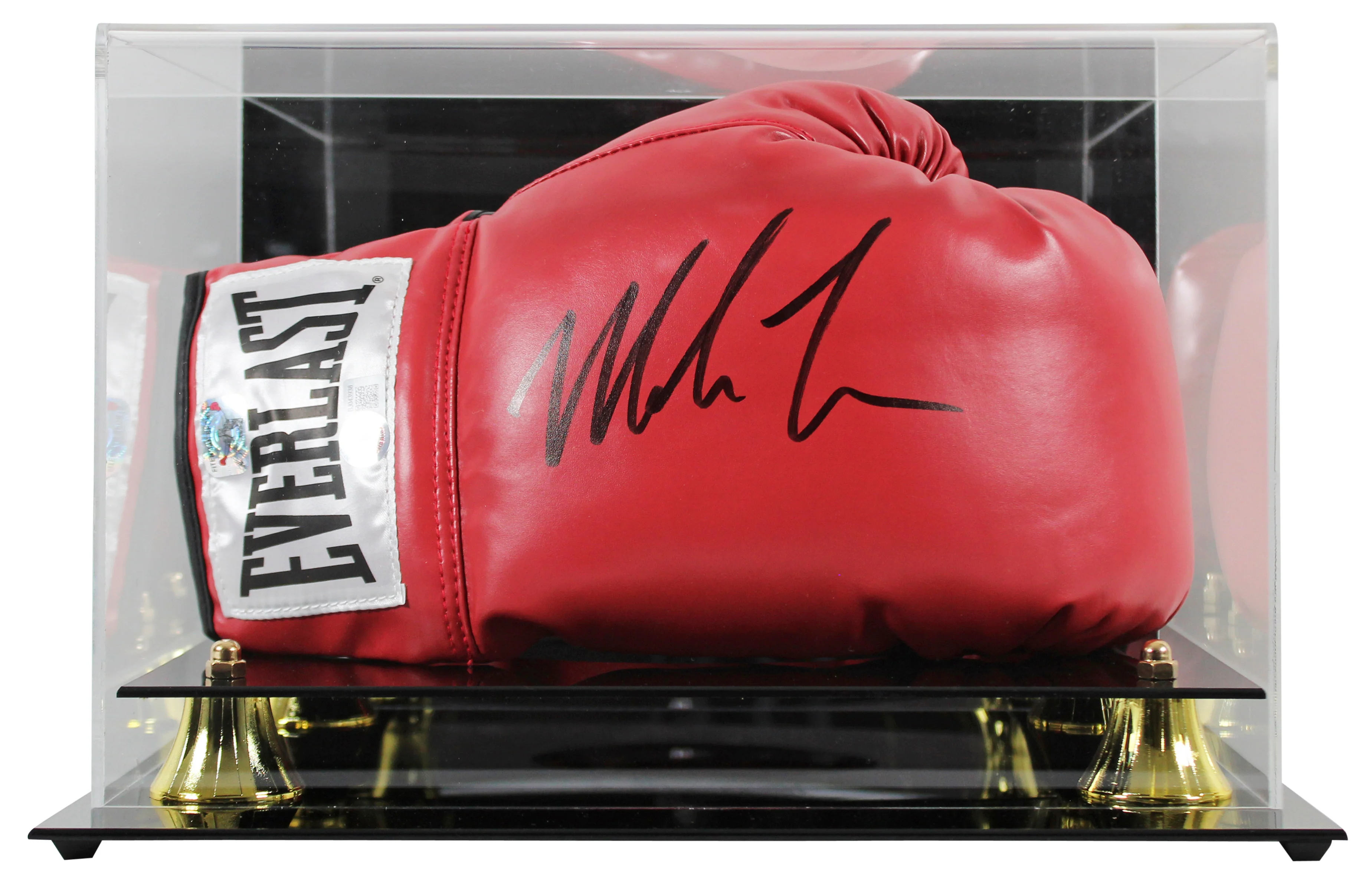 Mike Tyson Authentic Signed Red Everlast Right Hand Boxing Glove W/ Case BAS - Image 2