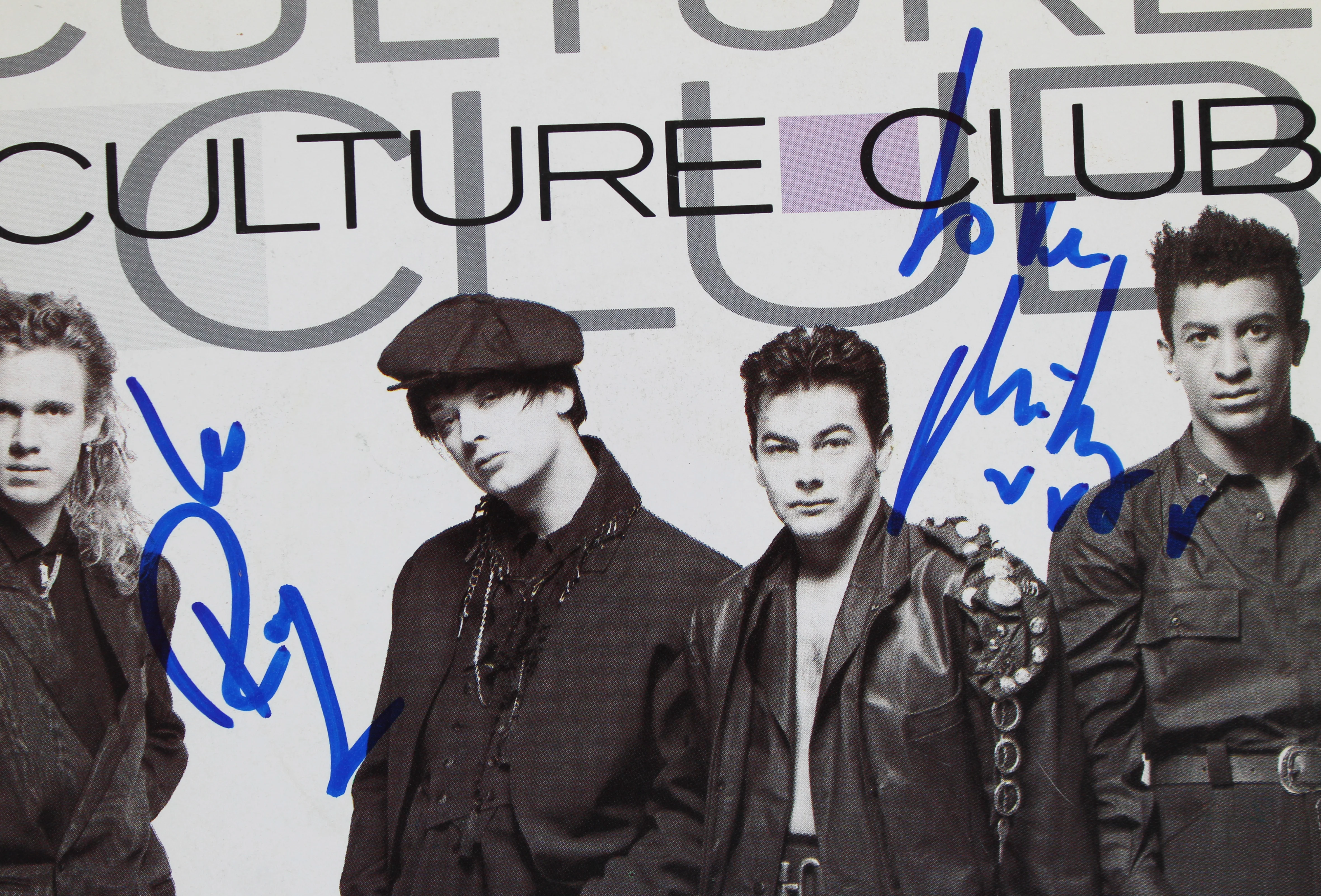 Mikey Craig & Roy Hay Culture Club Signed Move Away 45 RPM Album Cover BAS - Image 3