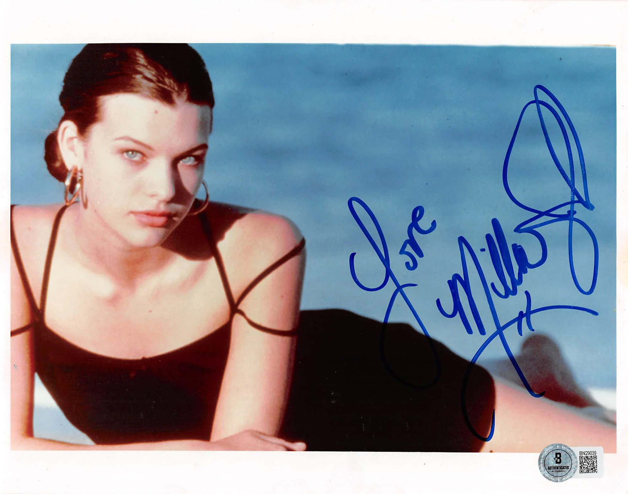Milla Jovovich Resident Evil Authentic Signed 8x10 Sexy Photo BAS #BN29039 - Image 2