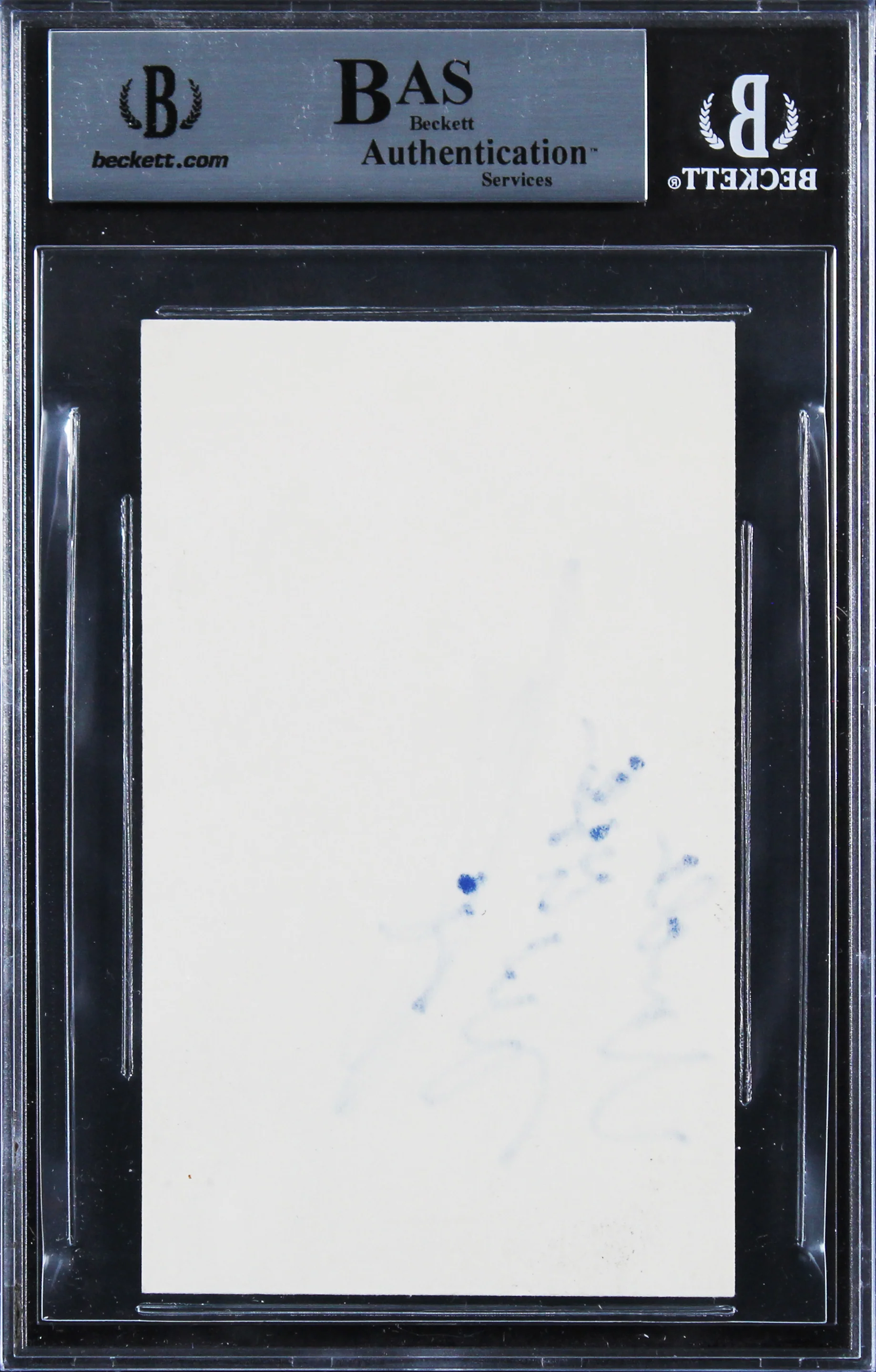 Milton Berle It's a Mad, Mad, Mad, Mad World Signed 3x5 Index Card BAS Slabbed 2 - Image 3