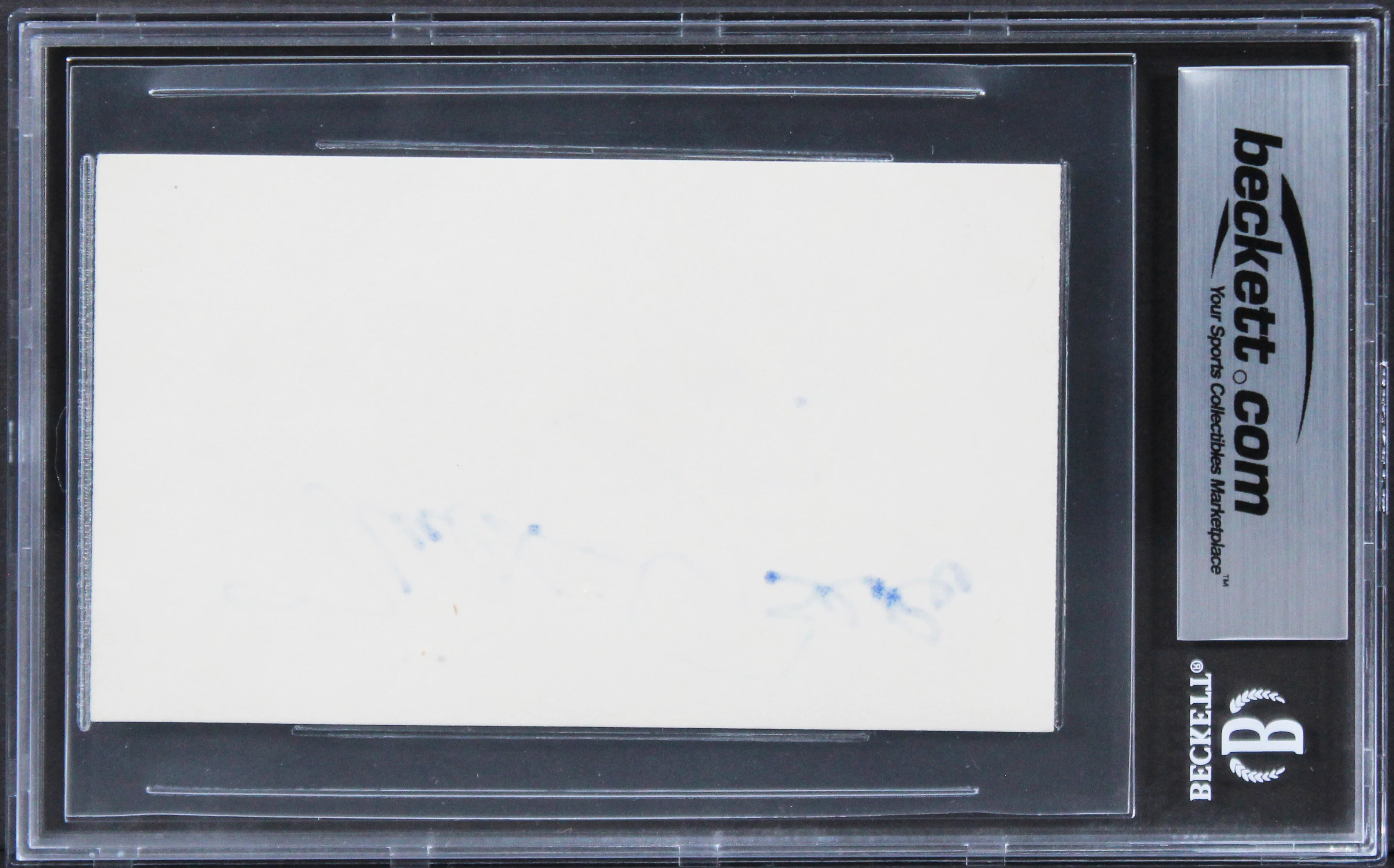 Milton Berle The Milton Berle Show Authentic Signed 3x5 Index Card BAS Slabbed - Image 3