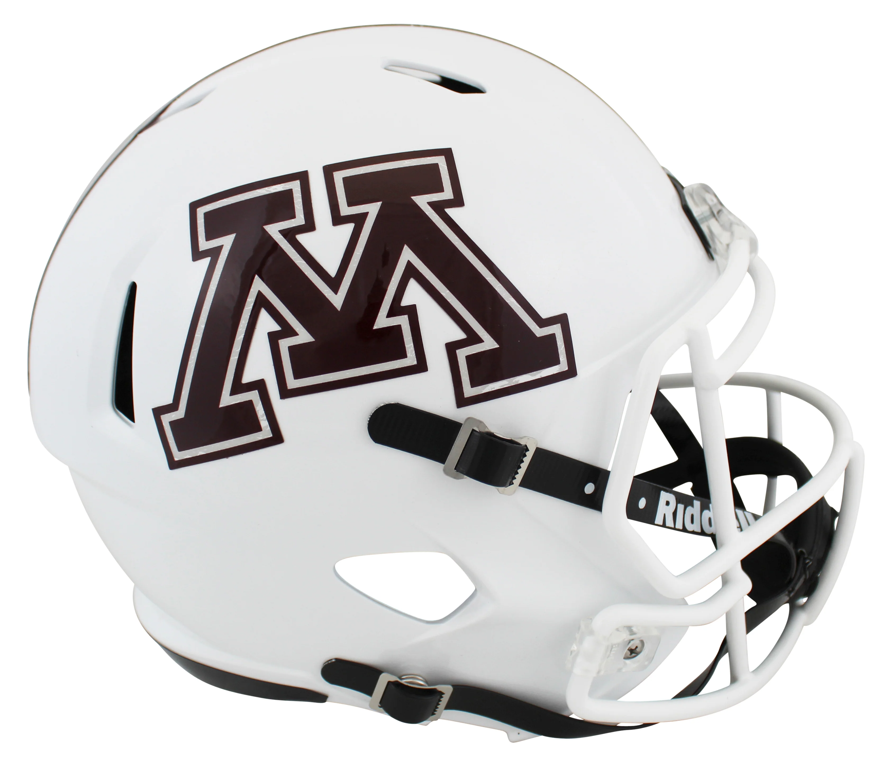 Minnesota Golden Gophers White Full Size Speed Rep Helmet Un-signed - Image 2
