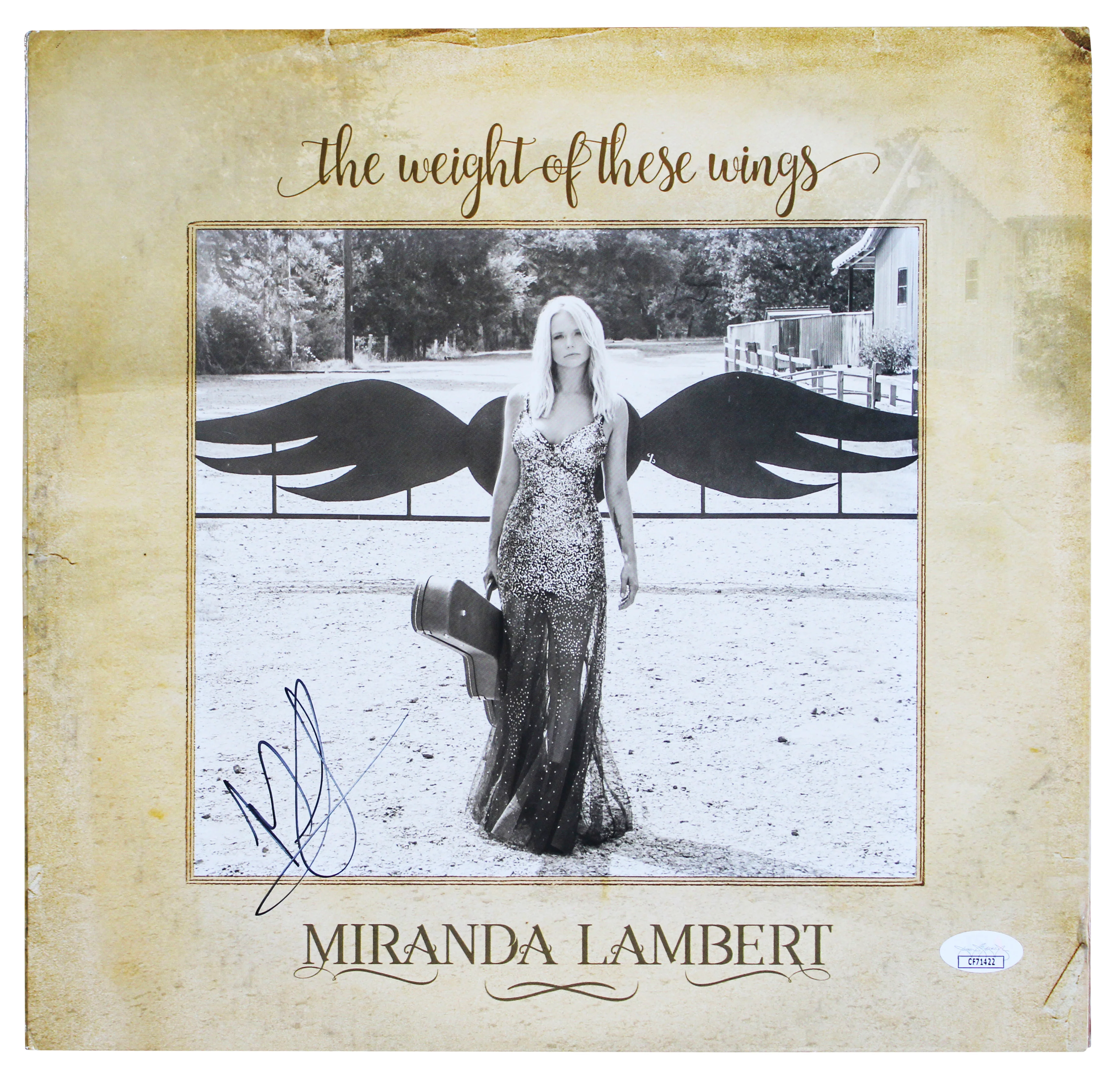 Miranda Lambert Signed The Weight of These Wings Album Cover JSA #CF71422 - Image 3